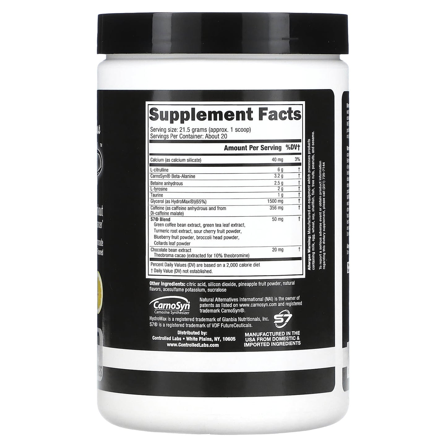 Controlled Labs, White Flood Plus, Preworkout, Electric Lemonade, 15.17 oz (430 g)