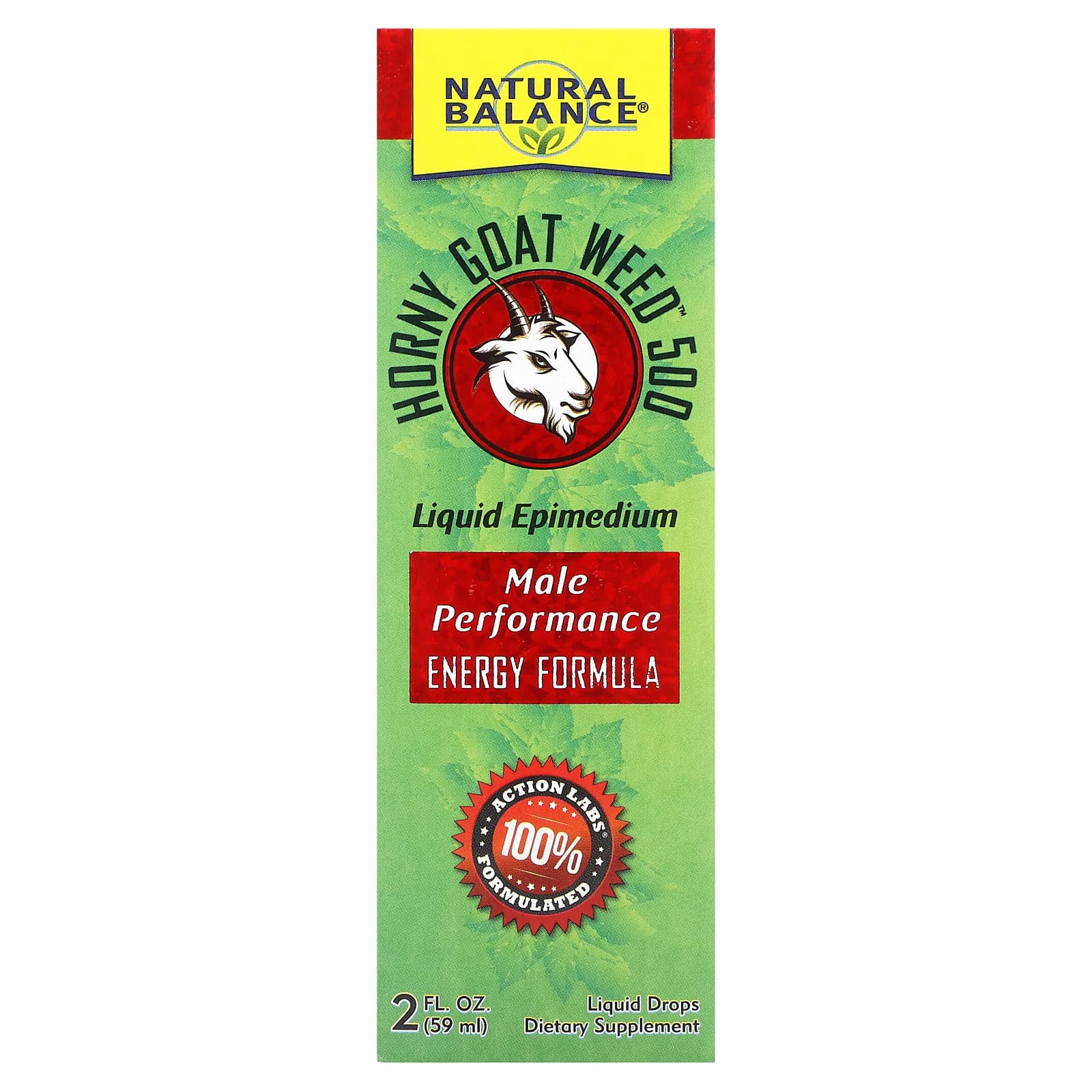 Natural Balance-Horny Goat Weed-Liquid Drops-Unflavored-2 fl oz (59 ml)