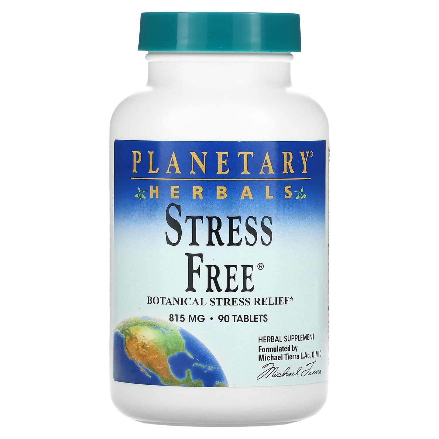 Planetary Herbals-Stress Free-Botanical Stress Relief-815 mg-90 Tablets