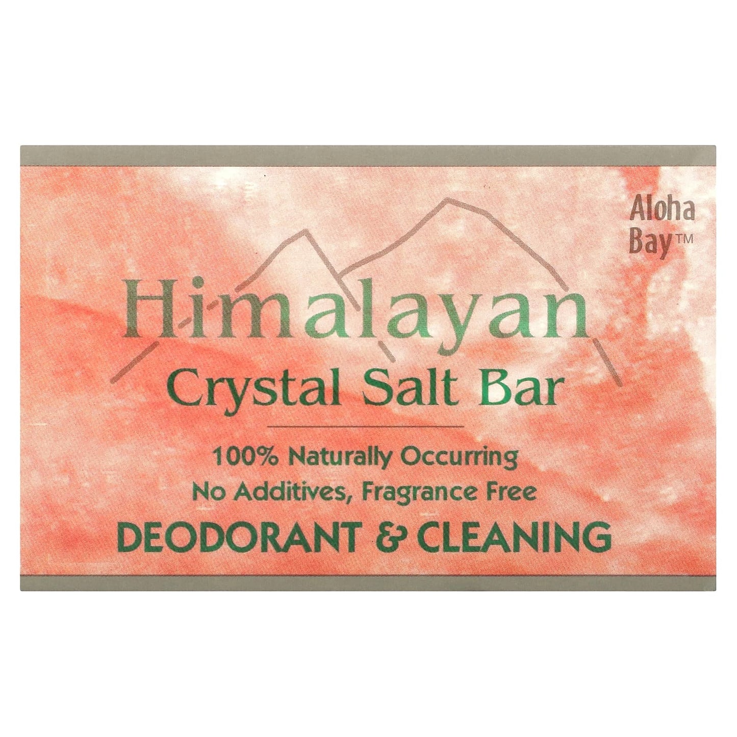 Aloha Bay-Himalayan Crystal Salt Bar Soap-Fragrance Free-1 Bar-9 oz (250 g)