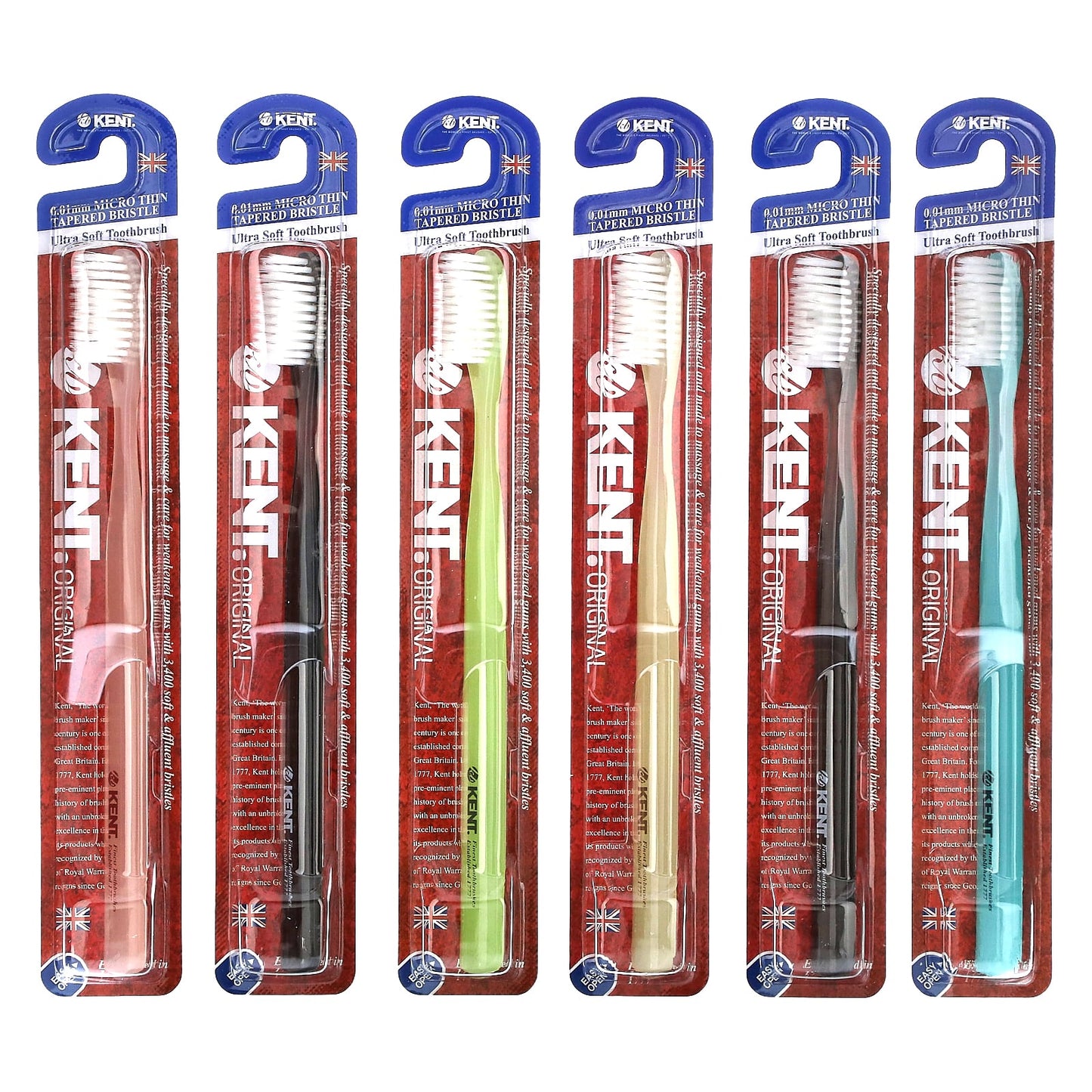 Kent-Ultra Soft Toothbrush-Original-6 Toothbrushes