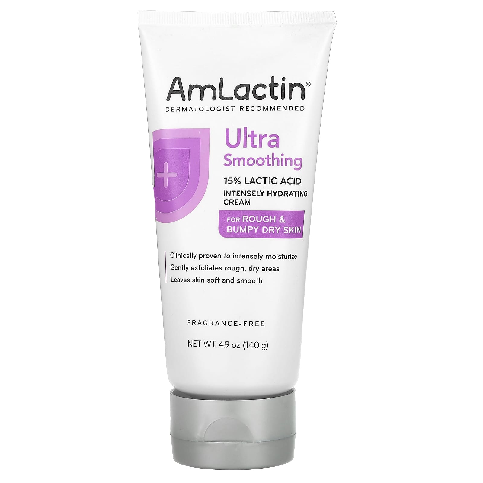 AmLactin-Ultra Smoothing-Intensely Hydrating Cream-For Rough & Bumpy Dry Skin-4.9 oz (140 g)