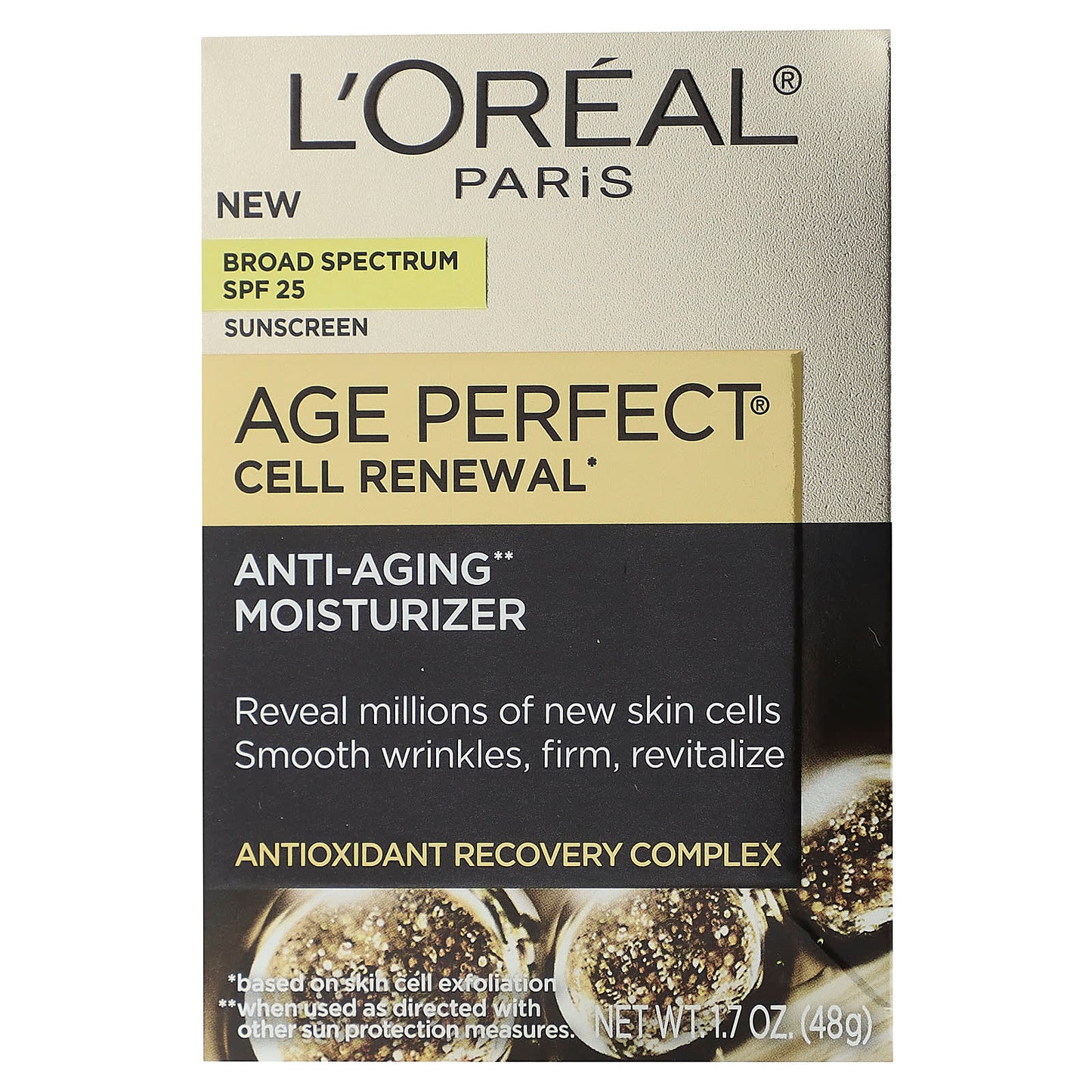 L'Oréal, Age Perfect Cell Renewal, Anti-Aging Moisturizer, SPF 25, 1.7 oz (48 g)