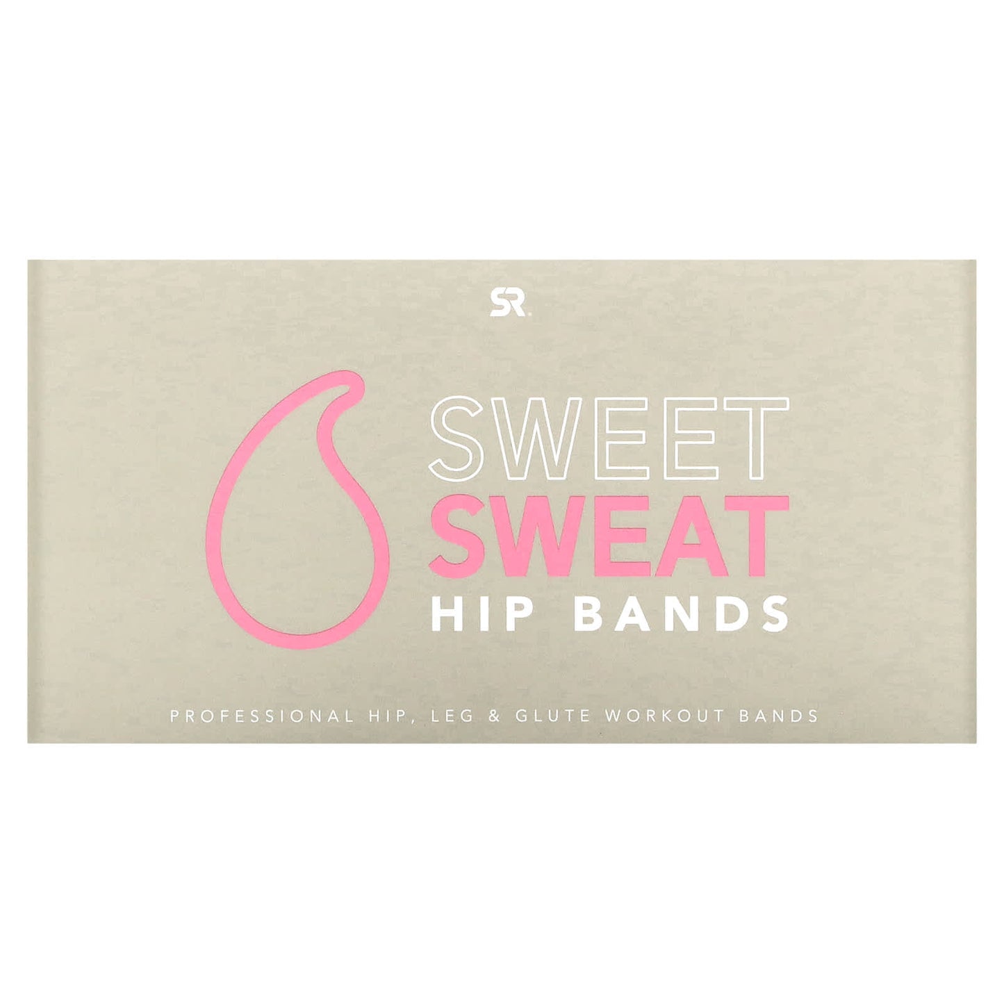 Sports Research, Sweet Sweat, Hip Bands, Pink, 3 Bands