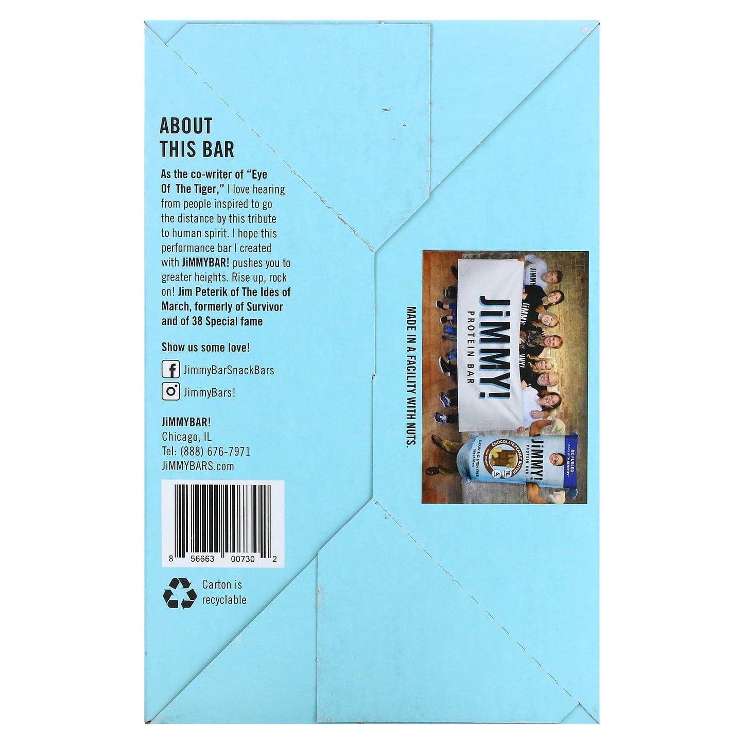 JiMMY!, Be Fierce Bars With Benefits, Caramel Chocolate Nut, 12 Protein Bar, 2.12 oz (60 g) Each