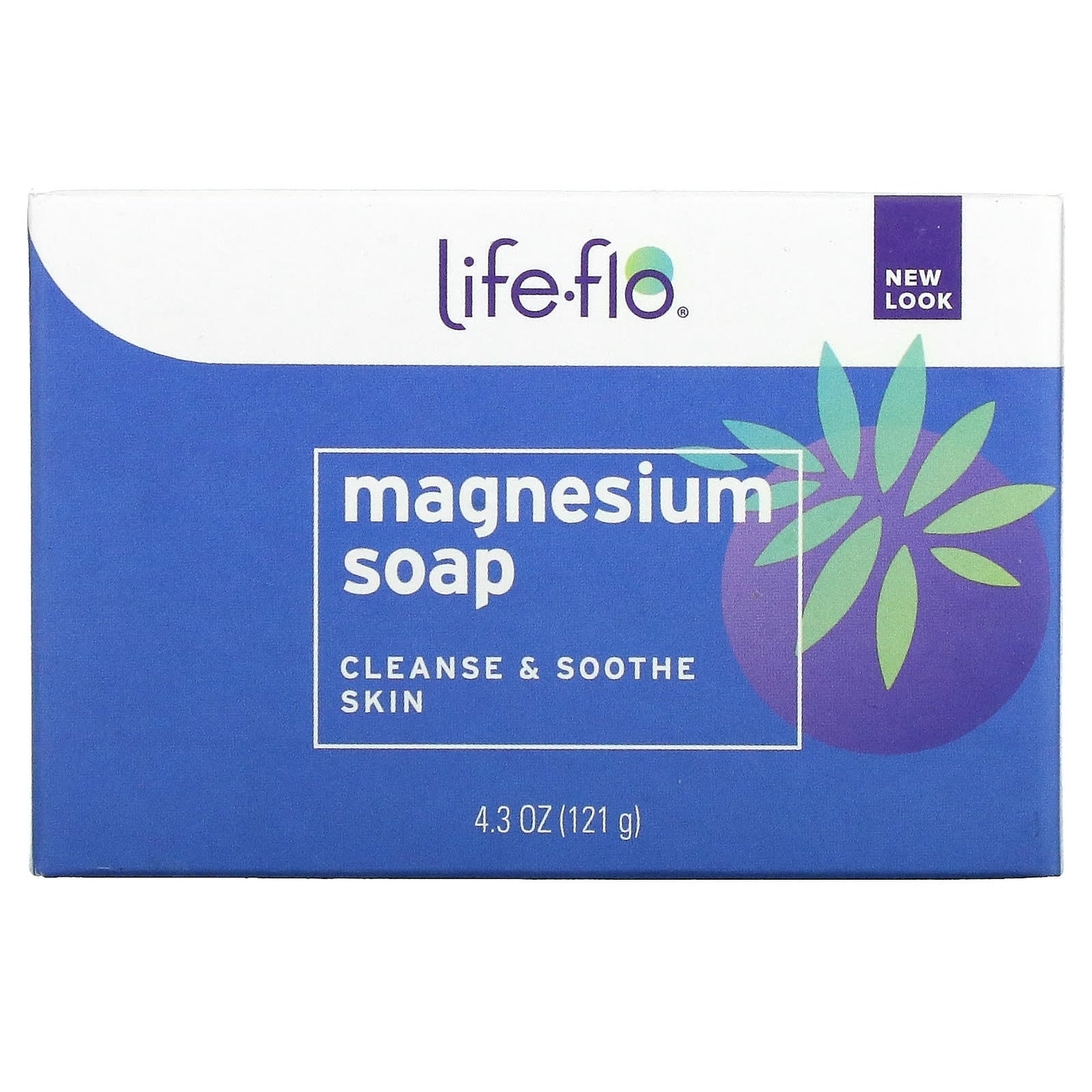 Life-flo-Magnesium Bar Soap-4.3 oz (121 g)