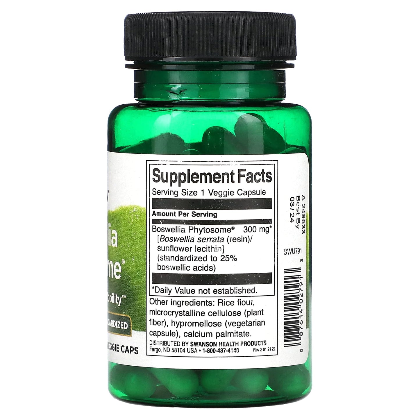 Swanson, Boswellia Phytosome, 300 mg, 60 Veggie Caps