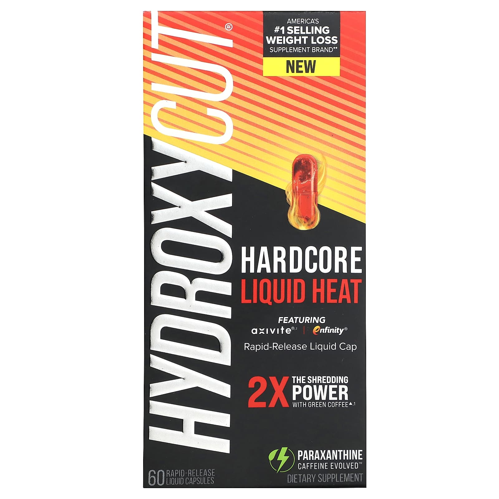 Hydroxycut-Hardcore Liquid Heat -60 Rapid-Release Liquid Capsules