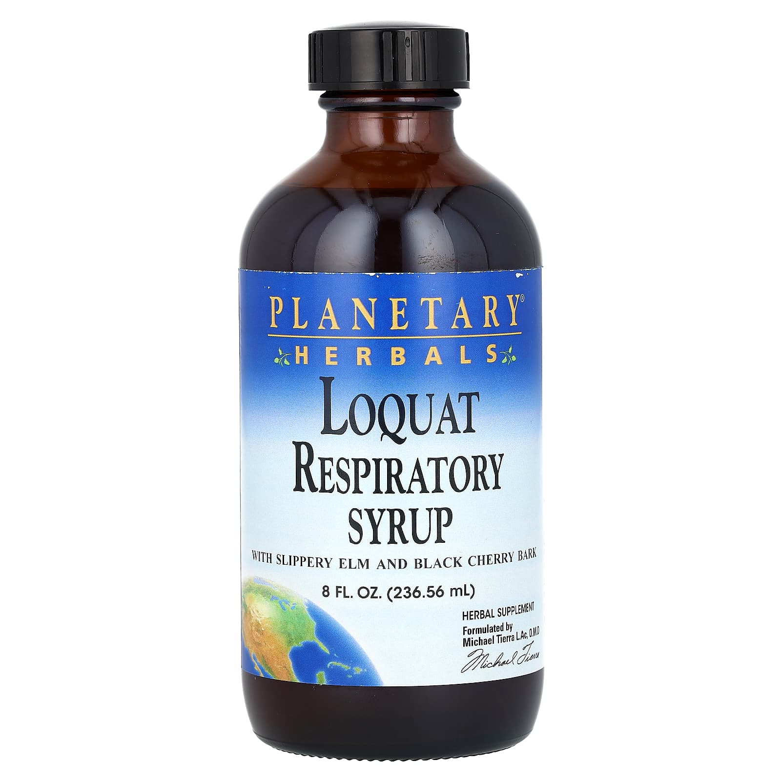 Planetary Herbals-Loquat Respiratory Syrup-8 fl oz (236.56 ml)