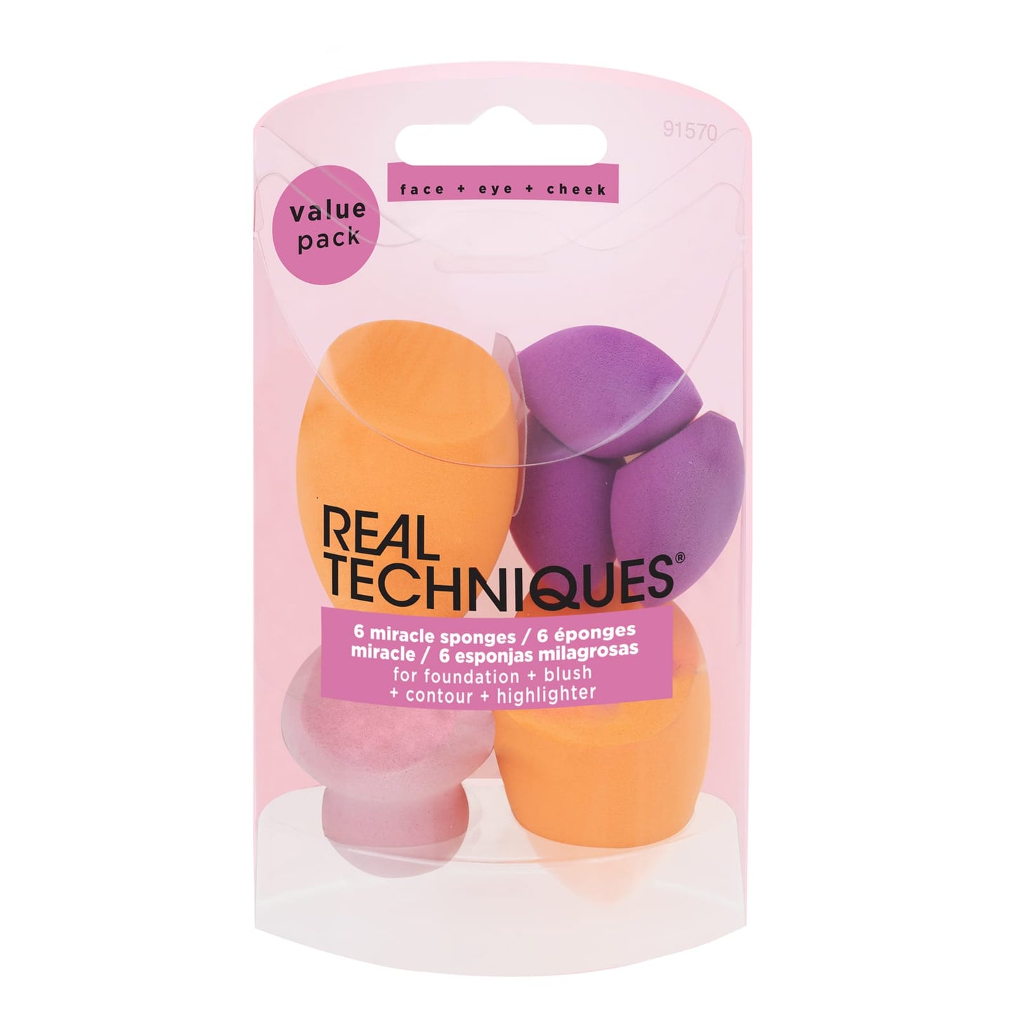 Real Techniques, Miracle Sponges, 6 Sponges