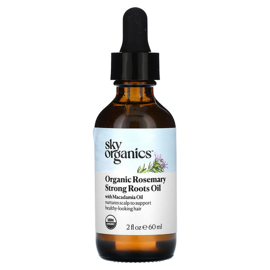 Sky Organics-Organic Rosemary Strong Roots Oil with Macadamia Oil-2 fl oz (60 ml)