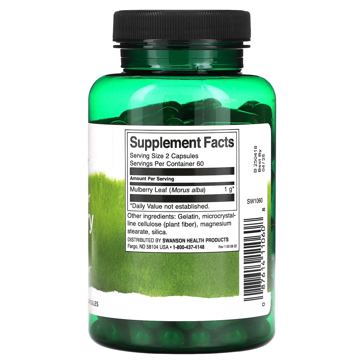 Swanson, Mulberry Leaf, 500 mg, 120 Capsules