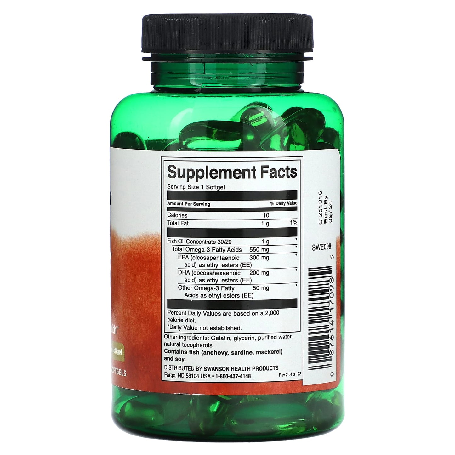 Swanson, Super EPA, 100 Softgels