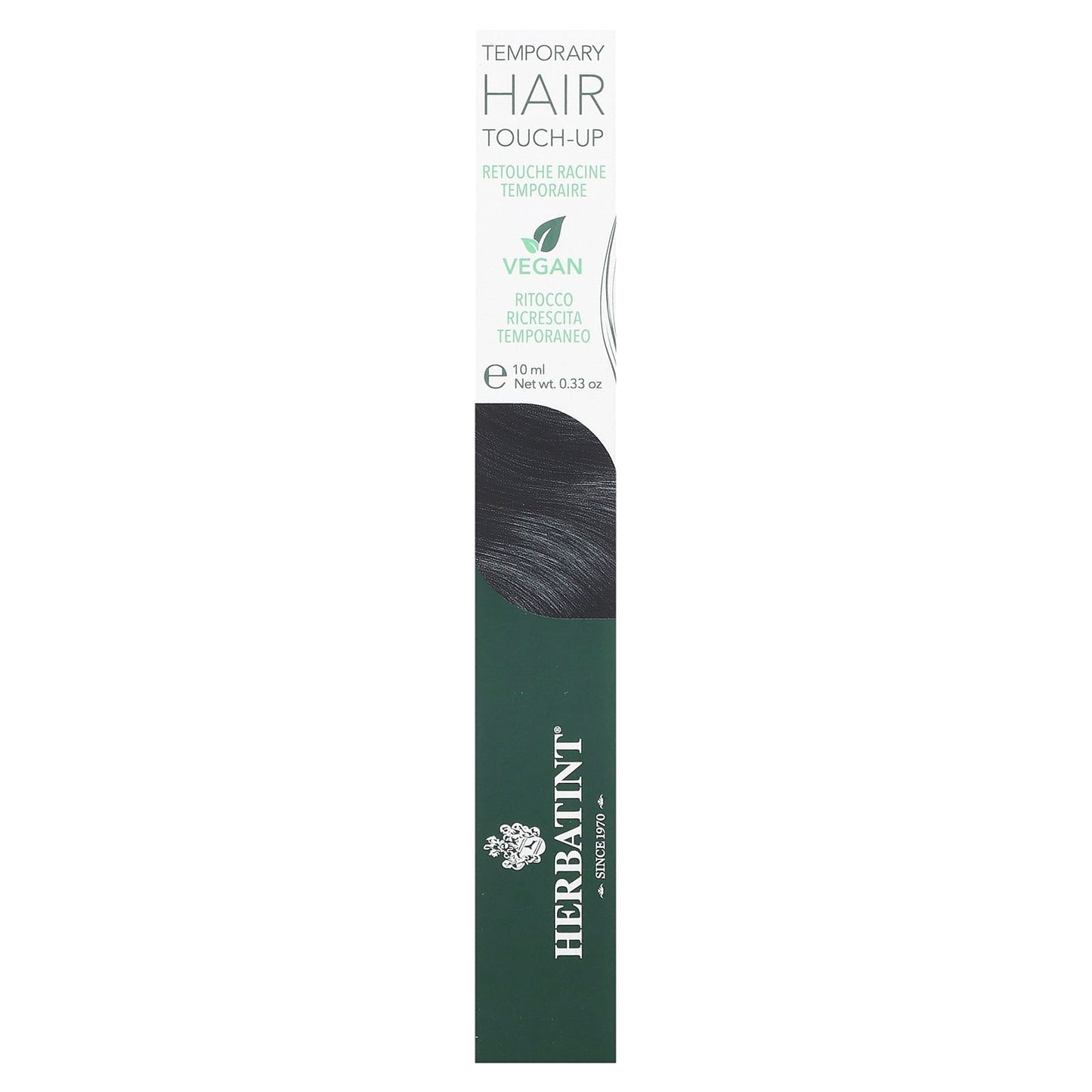 Herbatint, Temporary Hair Touch-Up, Black, 0.33 oz (10 ml)