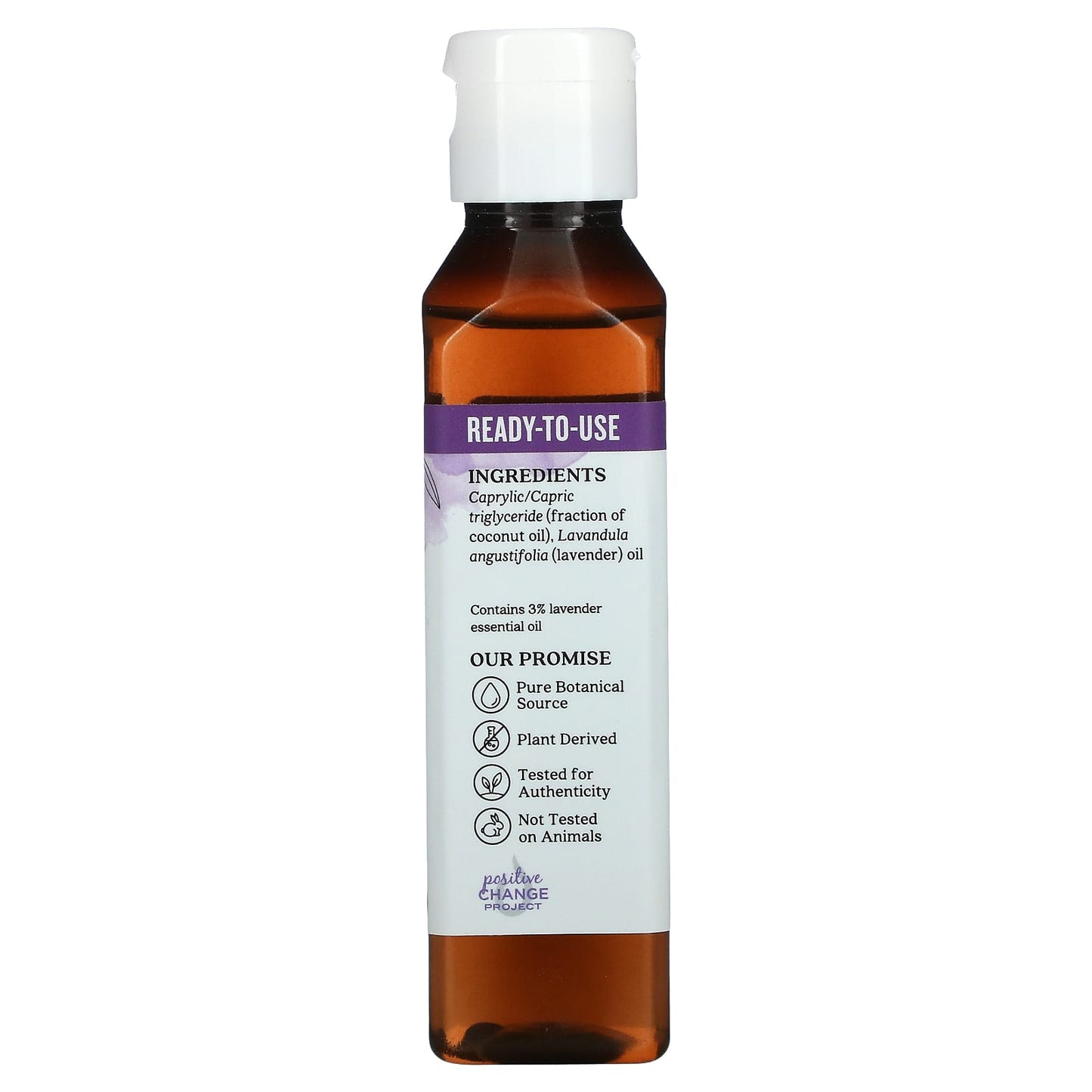 Aura Cacia, Pure Essential Oil in Fractionated Coconut Oil, Lavender, 4 fl oz (118 ml)