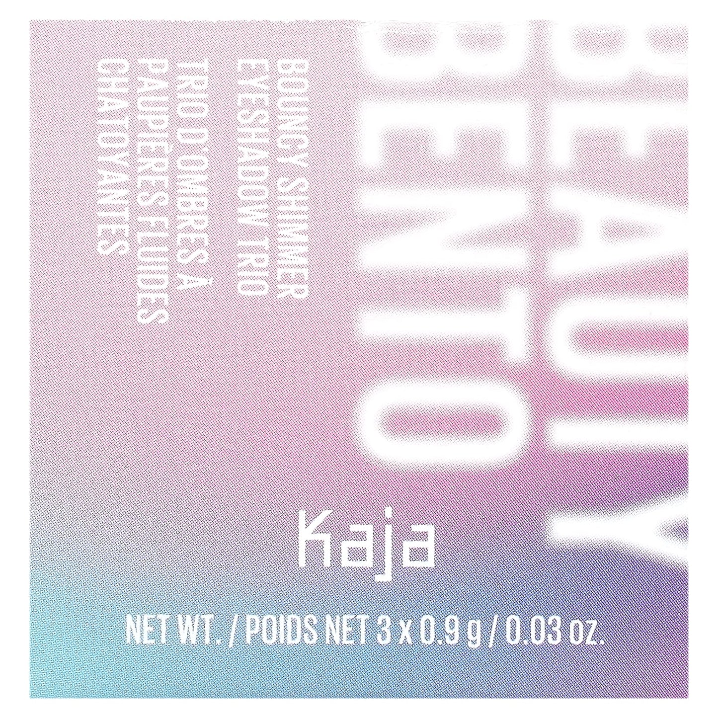 Kaja, Beauty Bento, Bouncy Shimmer Eyeshadow Trio, 02 Orange Blossom, 3 Count, 0.9 g (0.03) oz Each