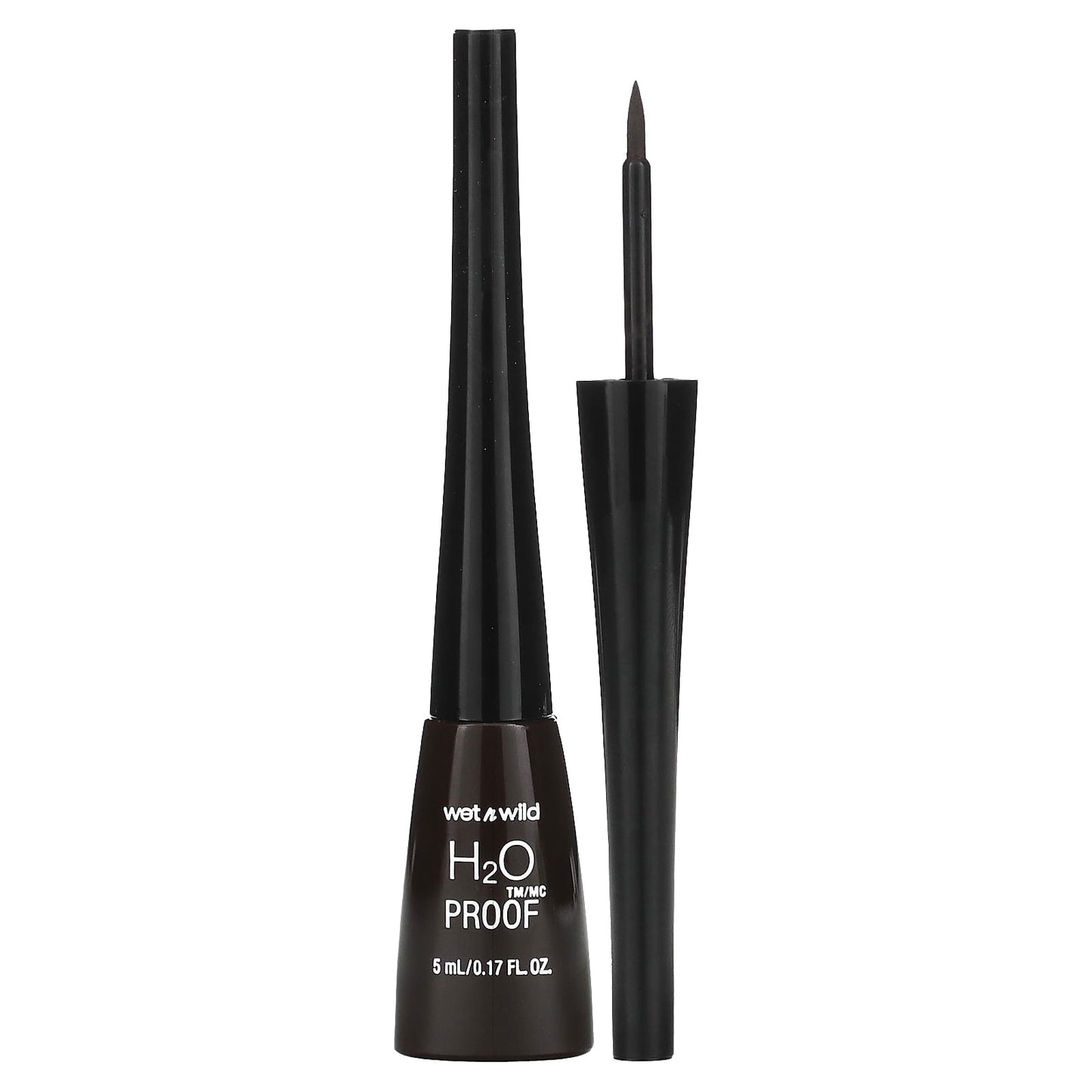 wet n wild-H2OProof-Liquid Eyeliner-880 Dark Brown-0.17 fl oz (5 ml)