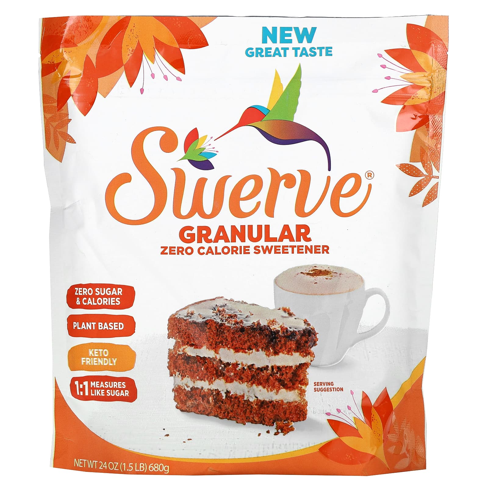 Swerve-Granular-Zero Calorie Sweetener-24 oz (680 g)