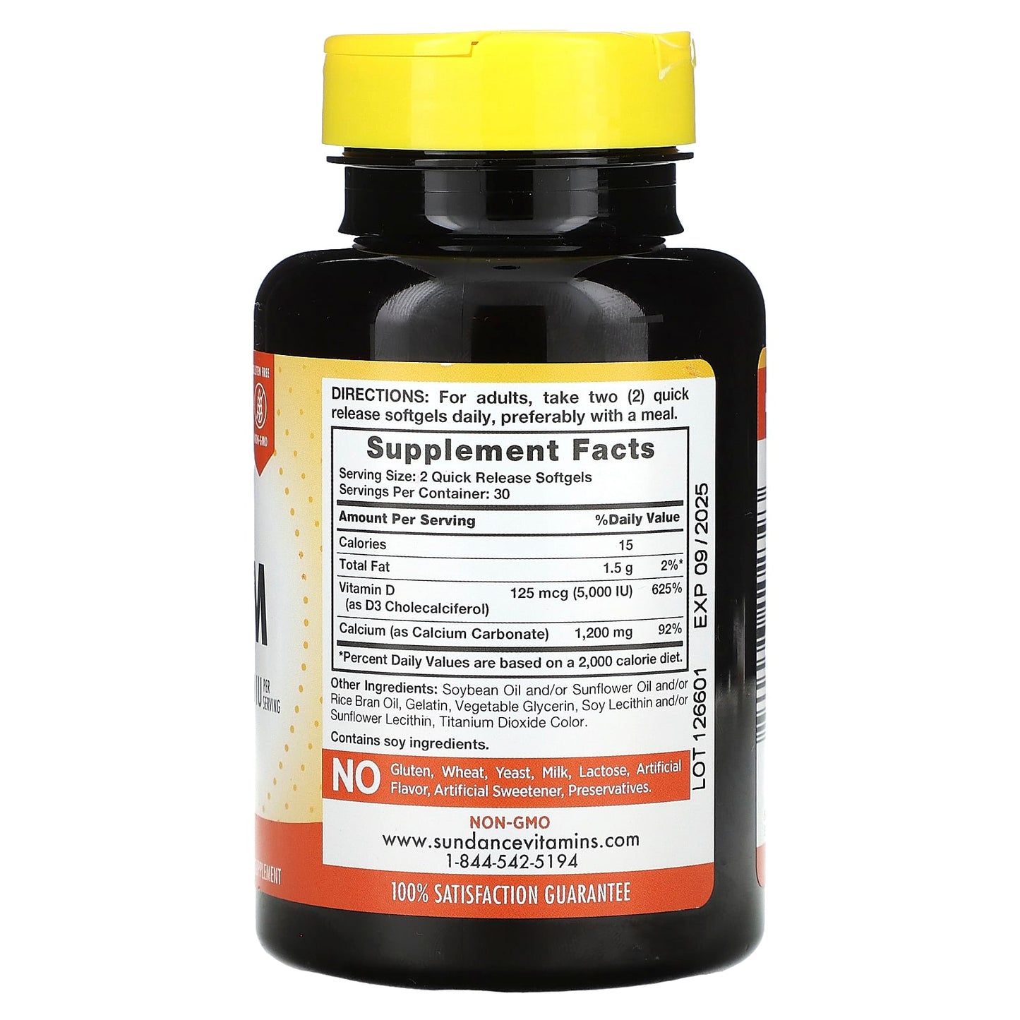 Sundance Vitamins, Absorbable Calcium + D3, 60 Quick Release Softgels