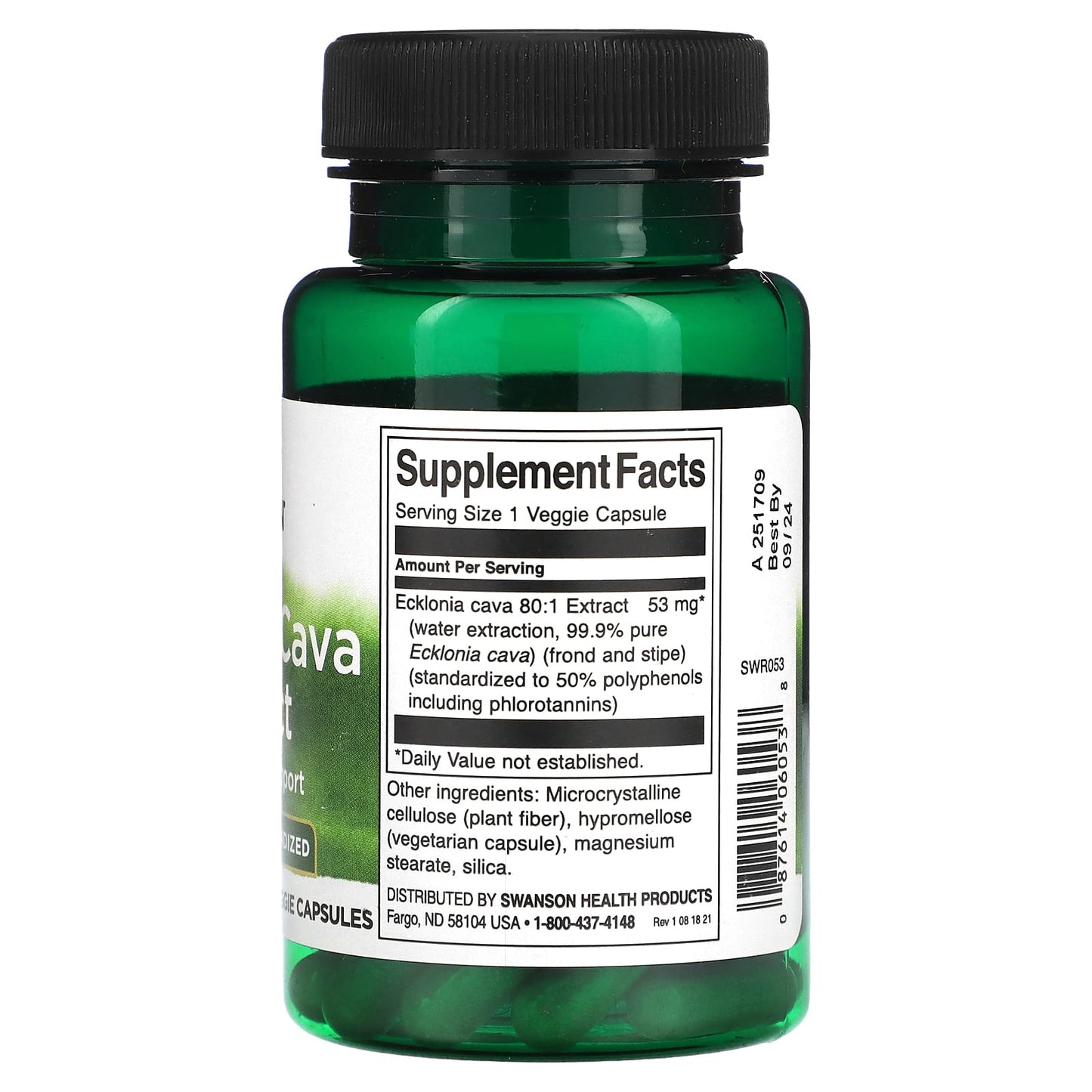 Swanson, Ecklonia Cava Extract, 30 Veggie Capsules