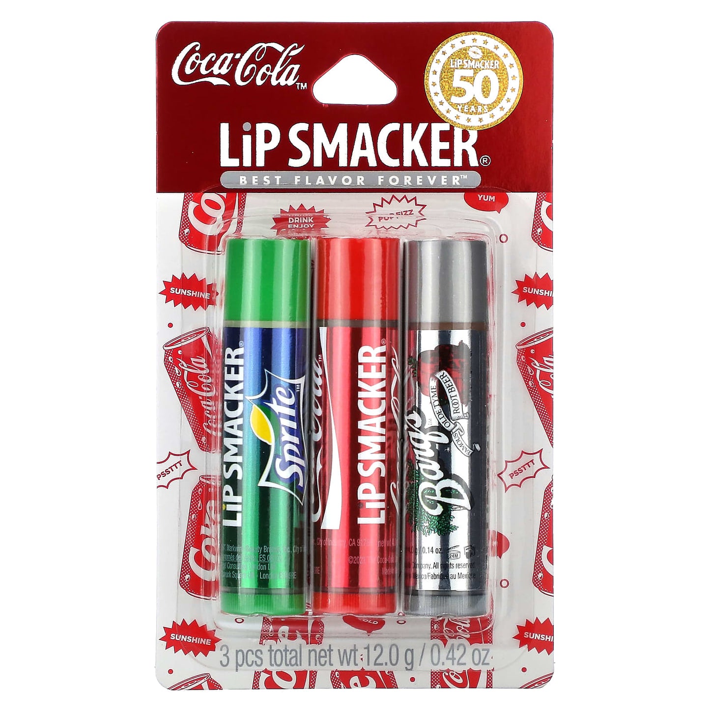 Lip Smacker, Coca Cola, Lip Balm, Trio Pack  , 3 Pack, 0.14 oz (4 g) Each