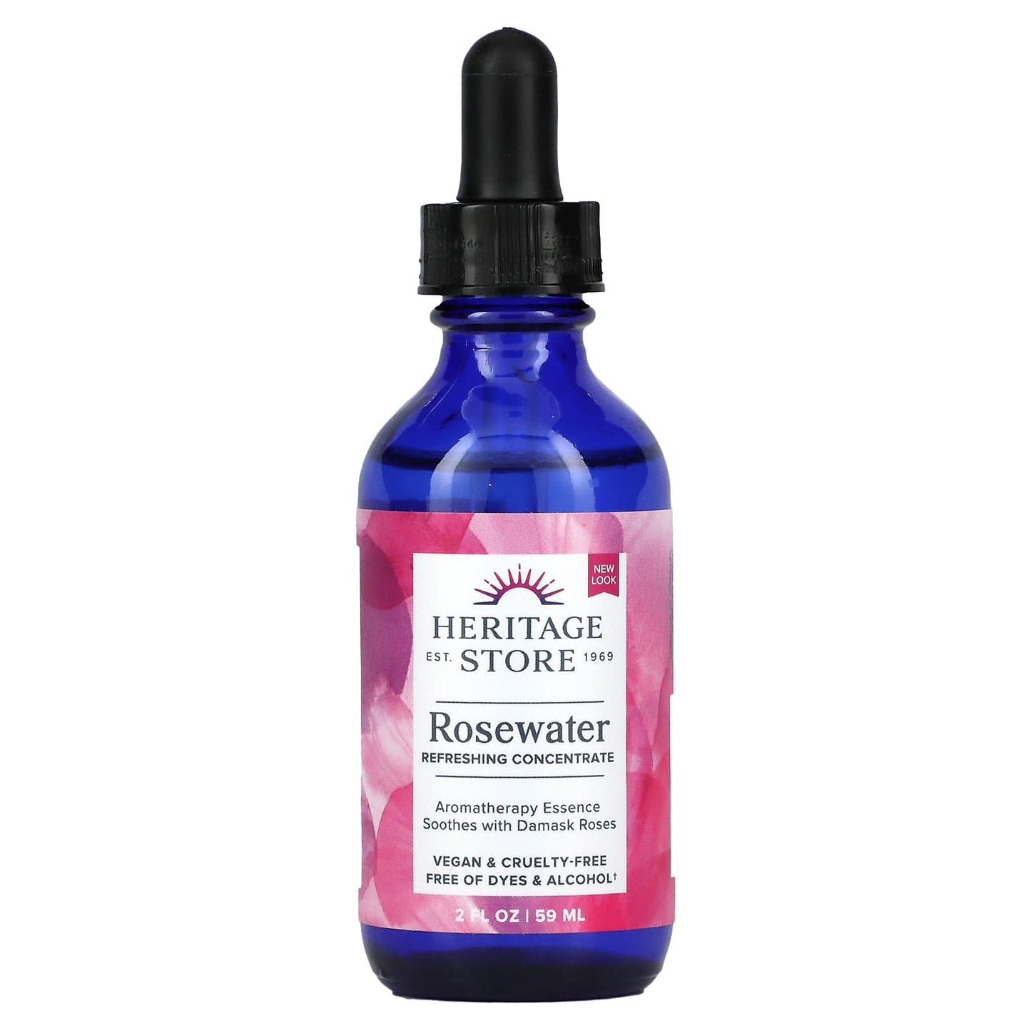 Heritage Store-Rosewater Refreshing Concentrate-2 fl oz (60 ml)