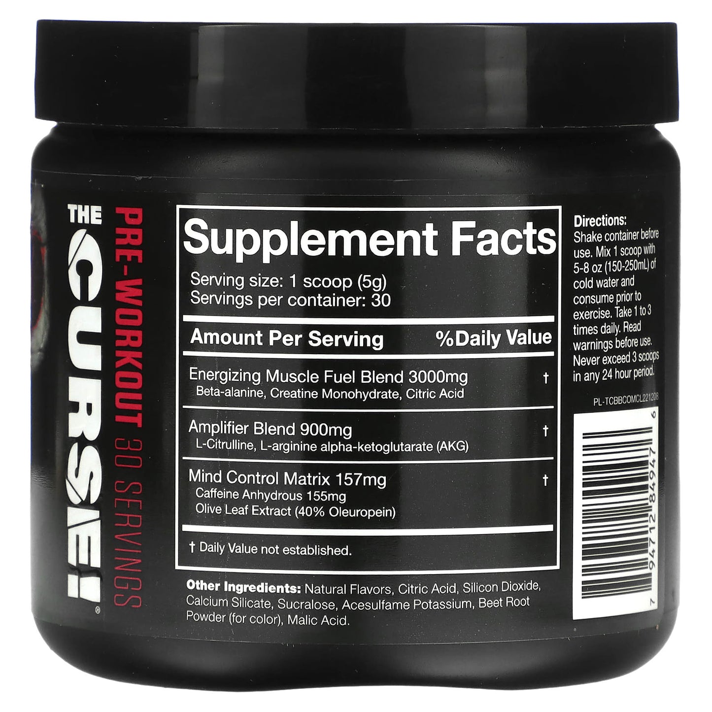 JNX Sports, The Curse, Pre-Workout, Cherry Limeade, 5.3 oz (150 g)