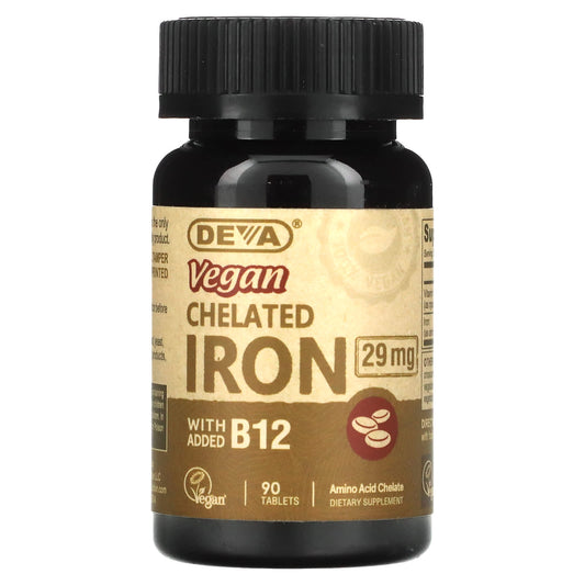 Deva-Vegan-Chelated Iron-29 mg-90 Tablets