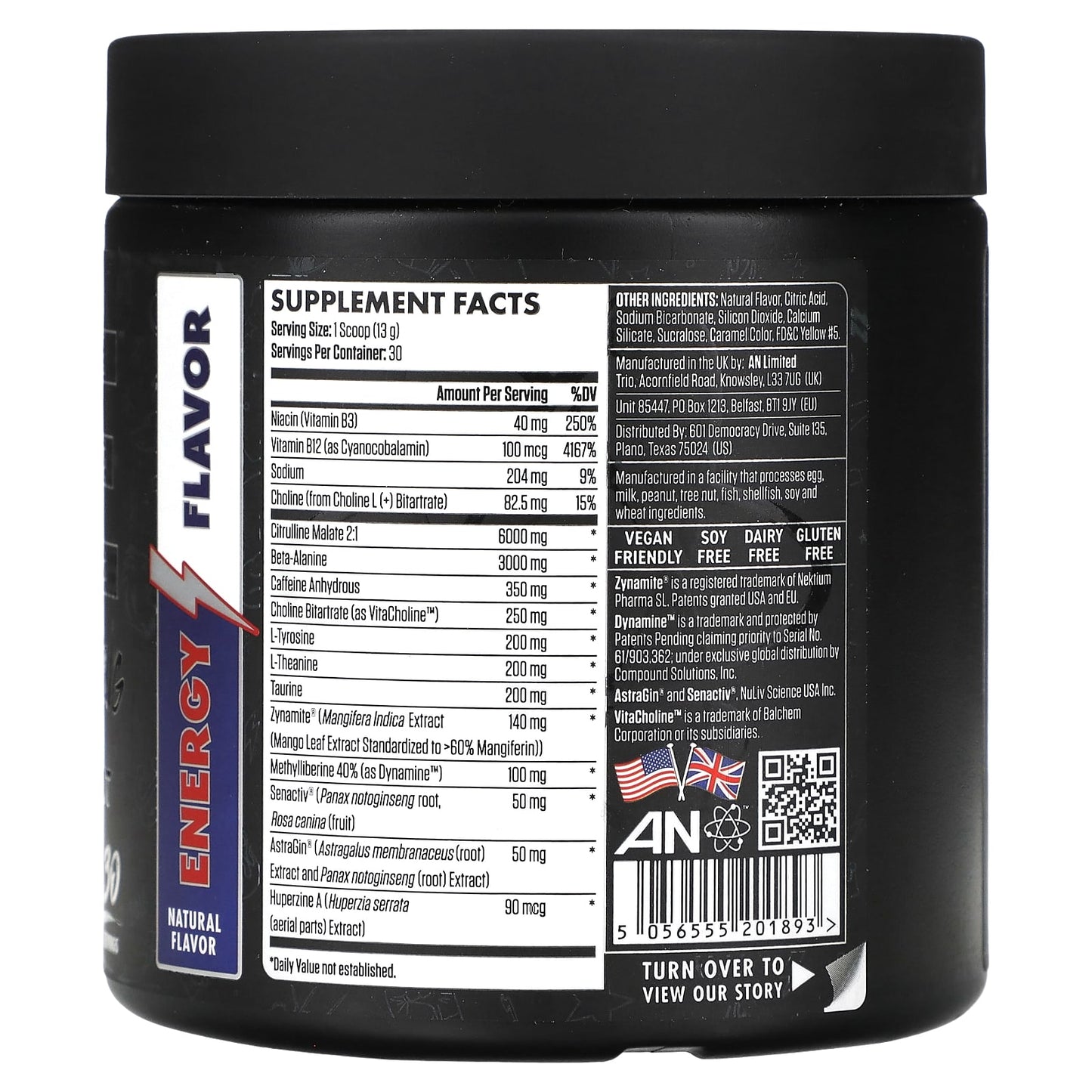 ABE, Ultimate Pre-Workout, Energy, 13.75 oz (390 g)