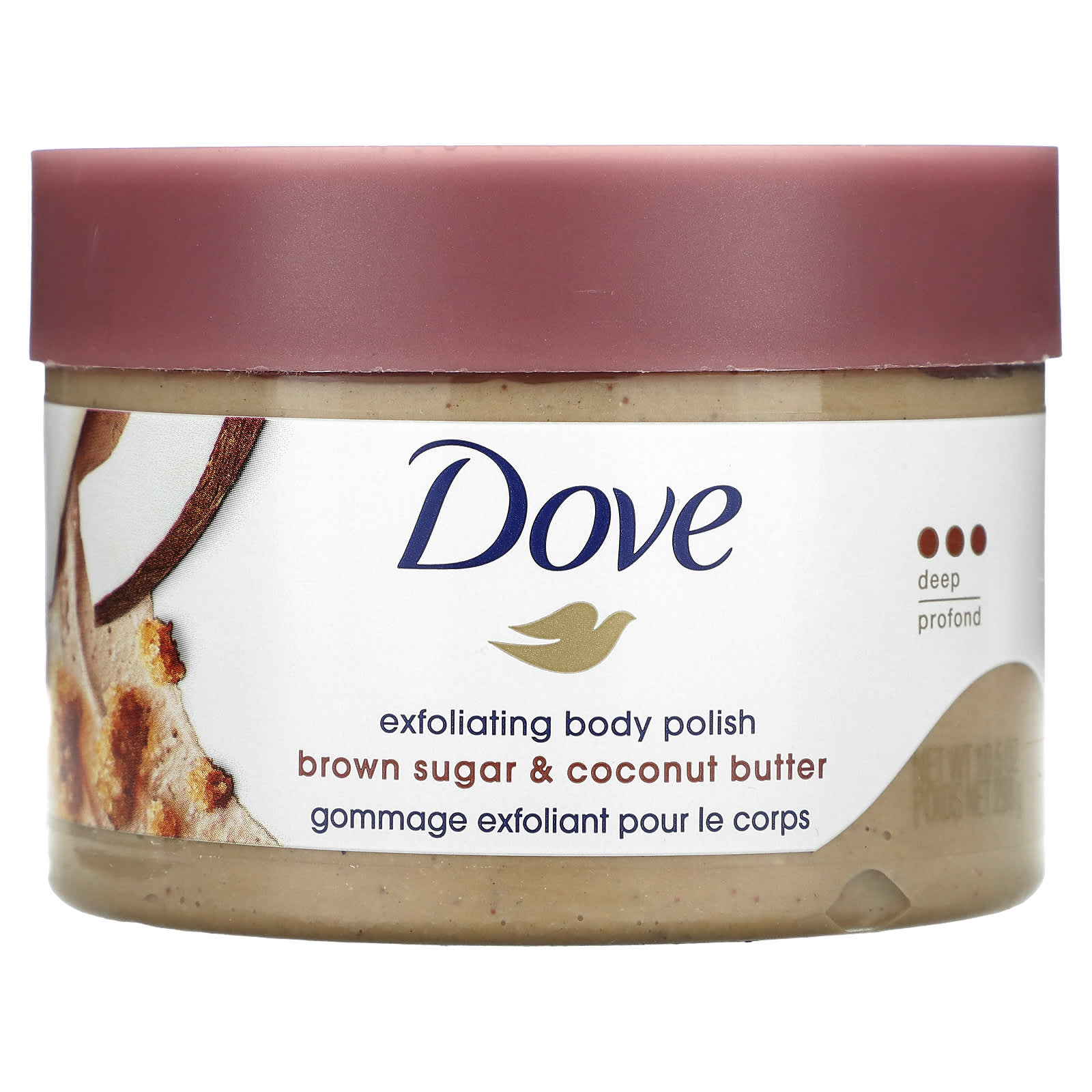 Dove-Exfoliating Body Polish-Brown Sugar & Coconut Butter-10.5 oz (298 g)