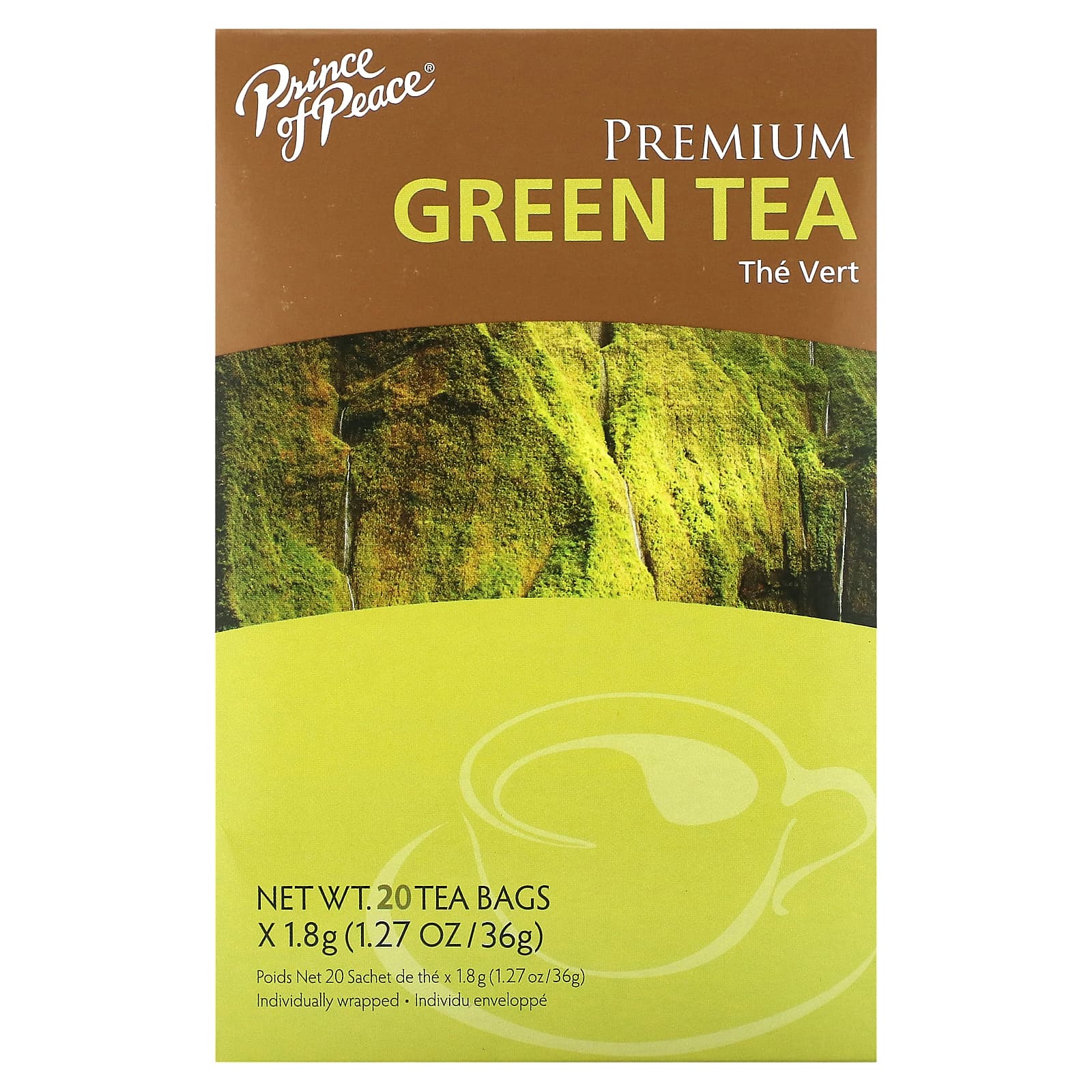 Prince of Peace-Premium Green Tea-20 Tea Bags-1.27 oz (36 g)