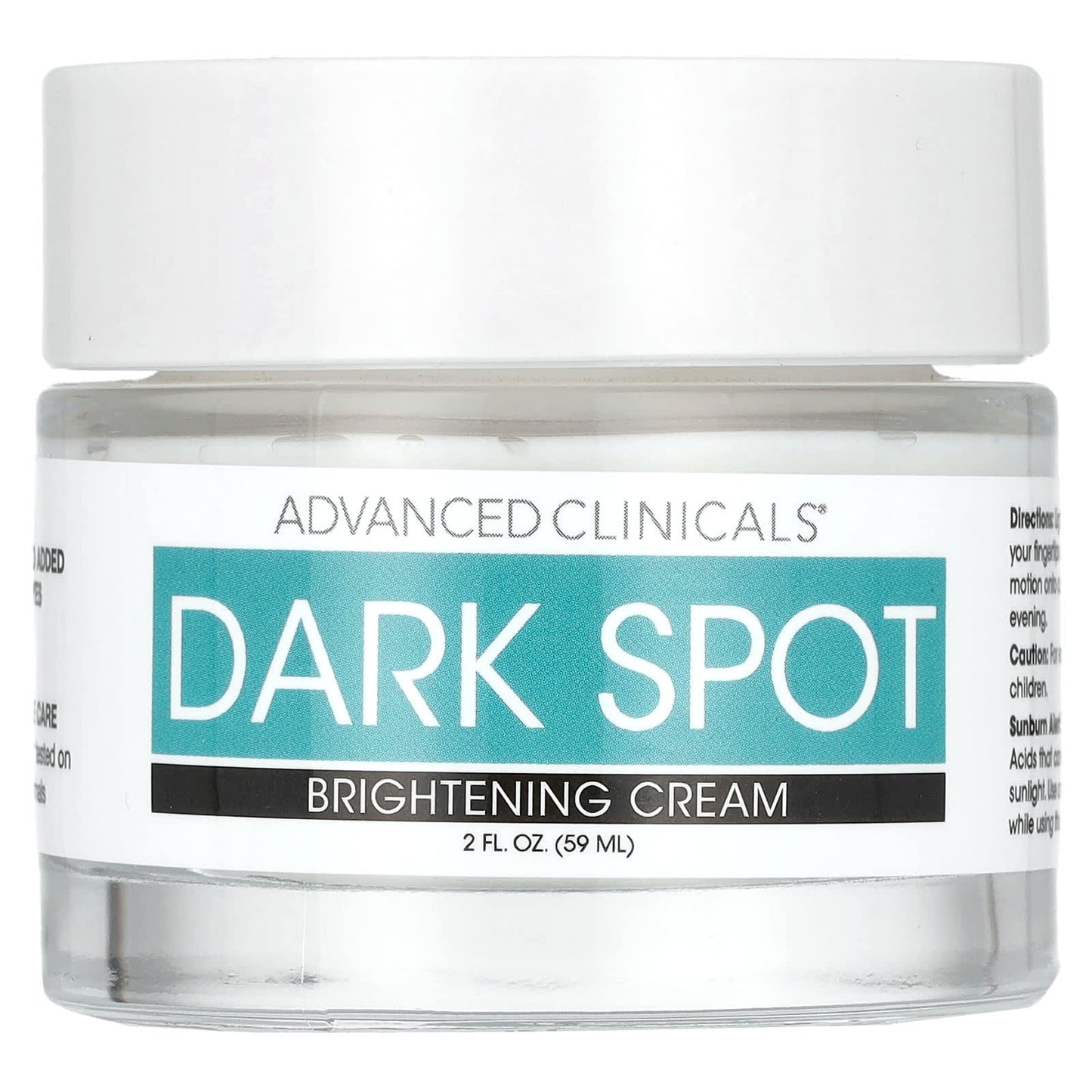 Advanced Clinicals-Dark Spot-Brightening Cream-2 fl oz (59 ml)