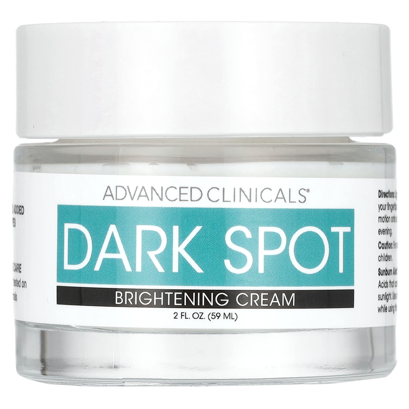 Advanced Clinicals-Dark Spot-Brightening Cream-2 fl oz (59 ml)