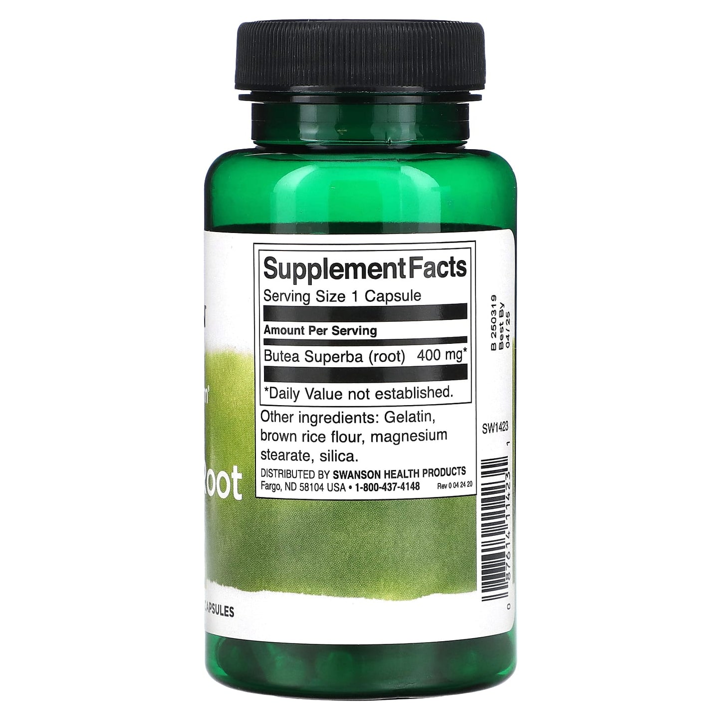 Swanson, Full Spectrum Butea Superba Root, 400 mg, 60 Capsules