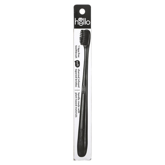 Hello-Toothbrush with Charcoal Infused Bristles-Soft-1 Toothbrush