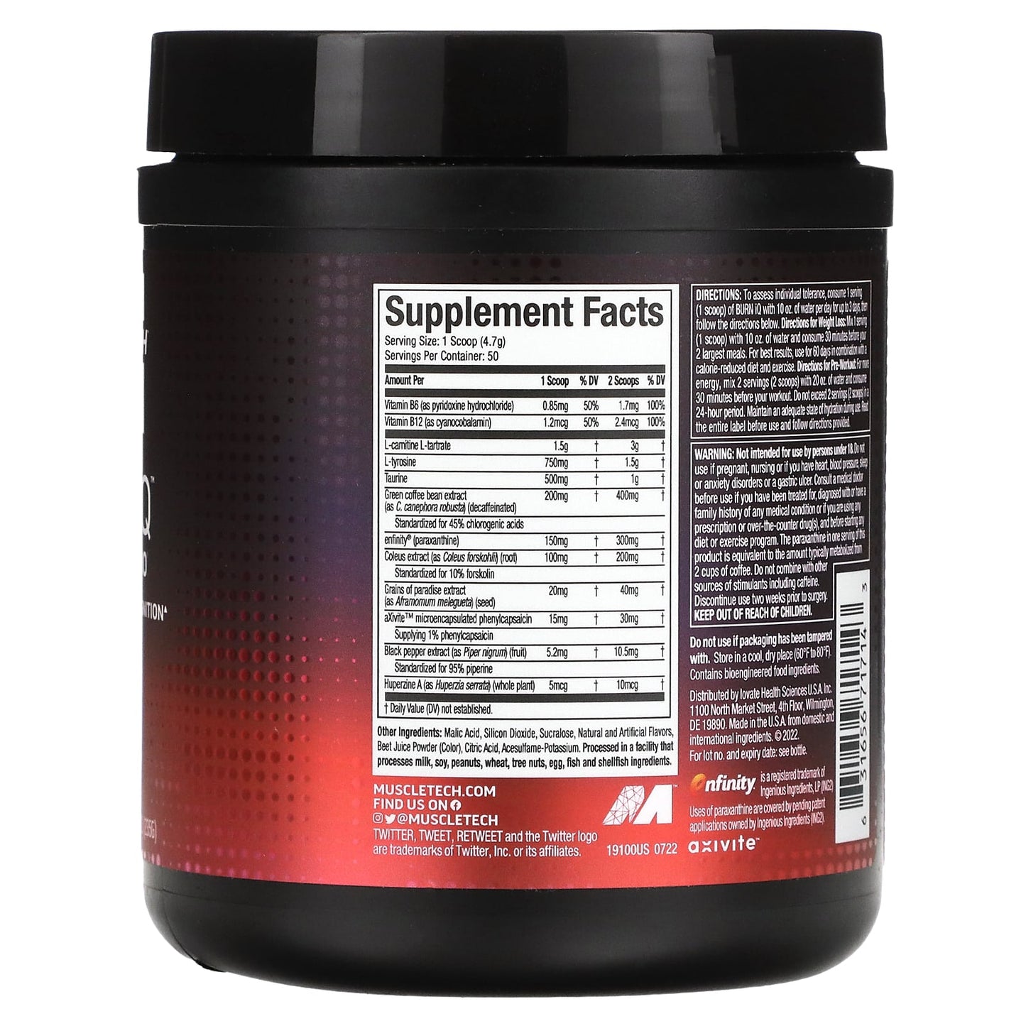 MuscleTech, Burn iQ, Smart Thermo, Sweet Heat, 8.29 oz (235 g)