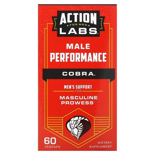 Action Labs-For Men-Cobra-Male Performance-60 Vegcaps