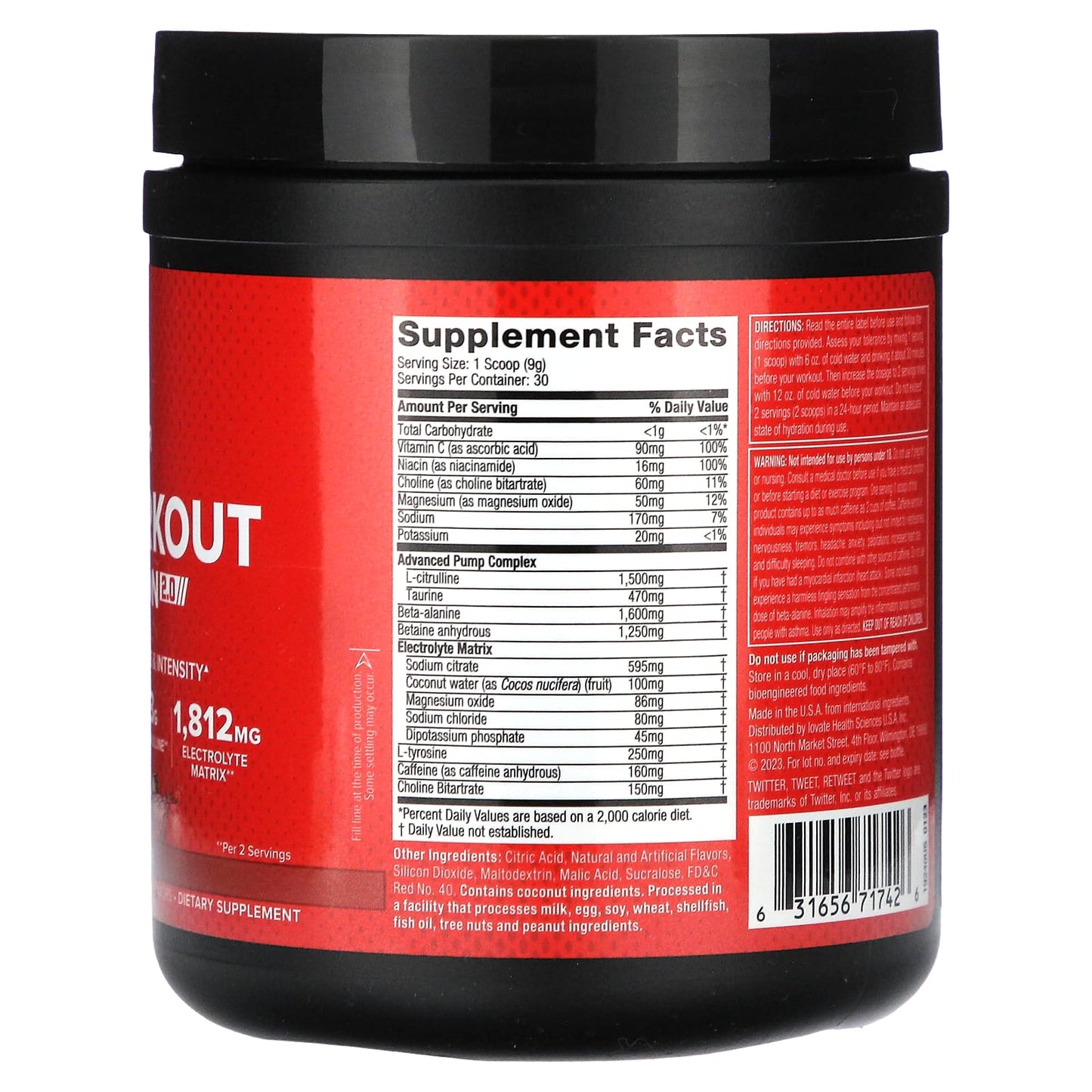 SIXSTAR, Pre-Workout Explosion 2.0, Fruit Punch, 9.52 oz (270 g)