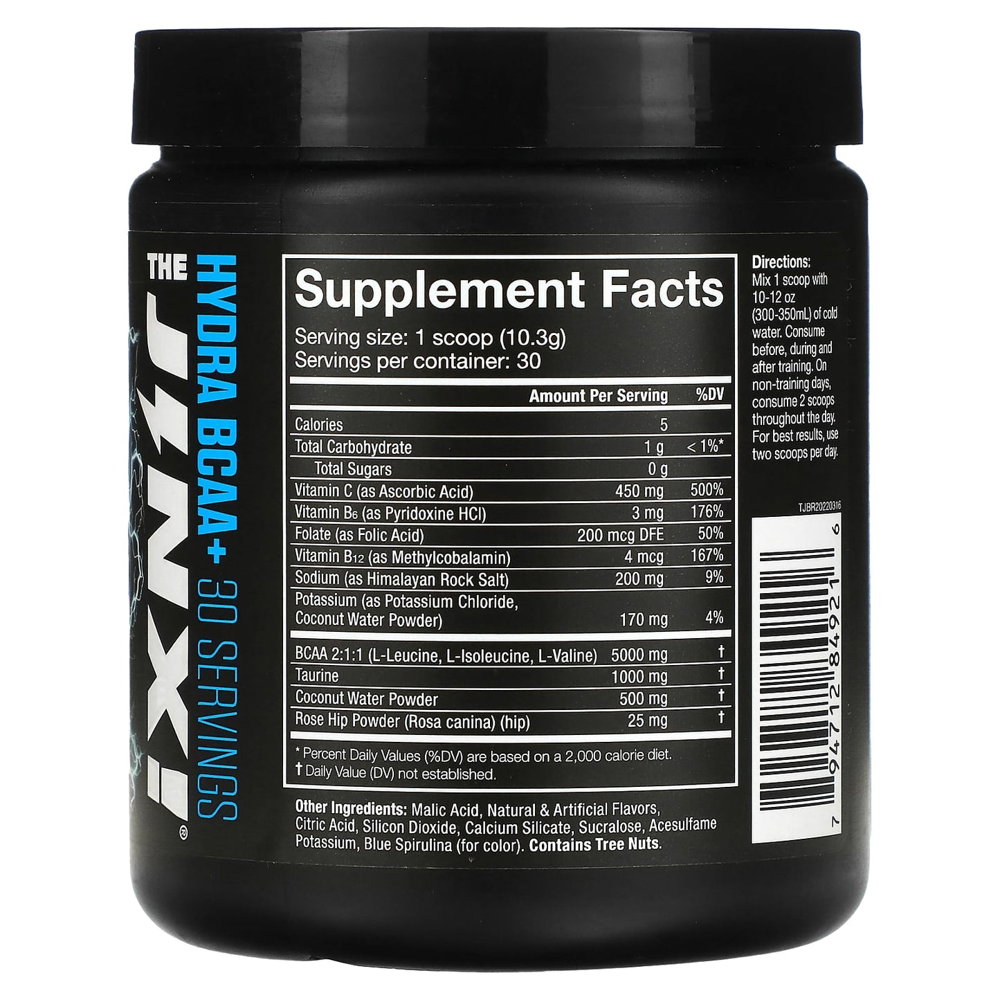 JNX Sports, The Jinx, Hydra BCAA+, Blue Raspberry, 10.8 oz (309 g)