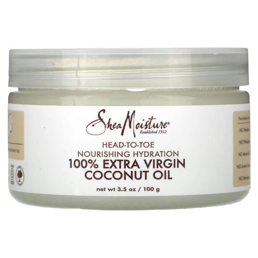 SheaMoisture-Head-To-Toe Nourishing Hydration-100% Extra Virgin Coconut Oil-3.5 oz (100 g)