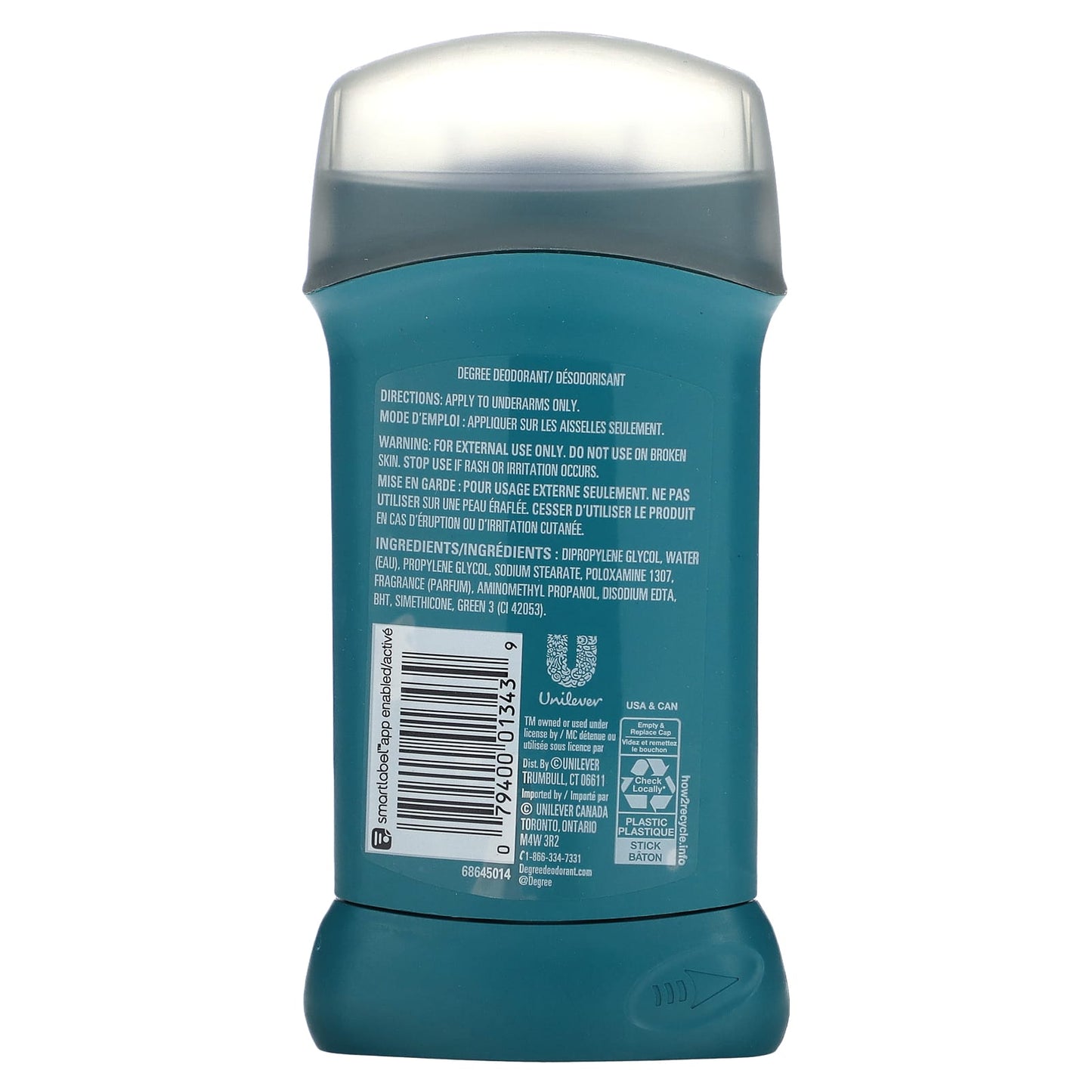 Degree, 48H Deodorant, Arctic Edge, 3 oz (85 g)