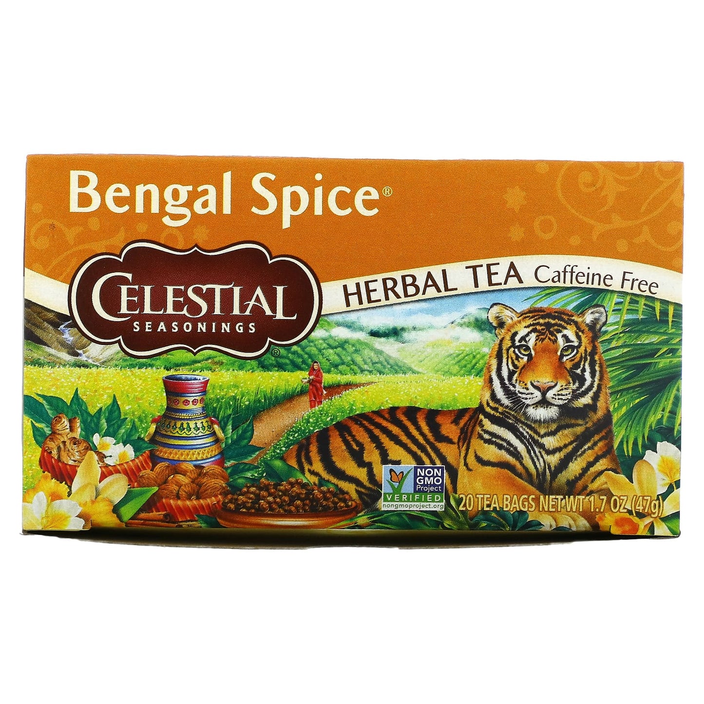 Celestial Seasonings-Herbal Tea-Bengal Spice-Caffeine Free-20 Tea Bags-1.7 oz (47 g)