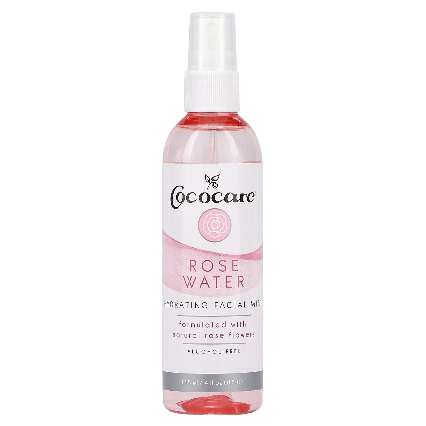 Cococare-Hydrating Facial Mist-Alcohol-Free-Rose Water-4 fl oz (118 ml)