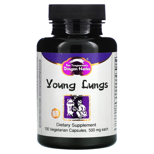 Dragon Herbs-Young Lungs-500 mg-100 Vegetarian Capsules