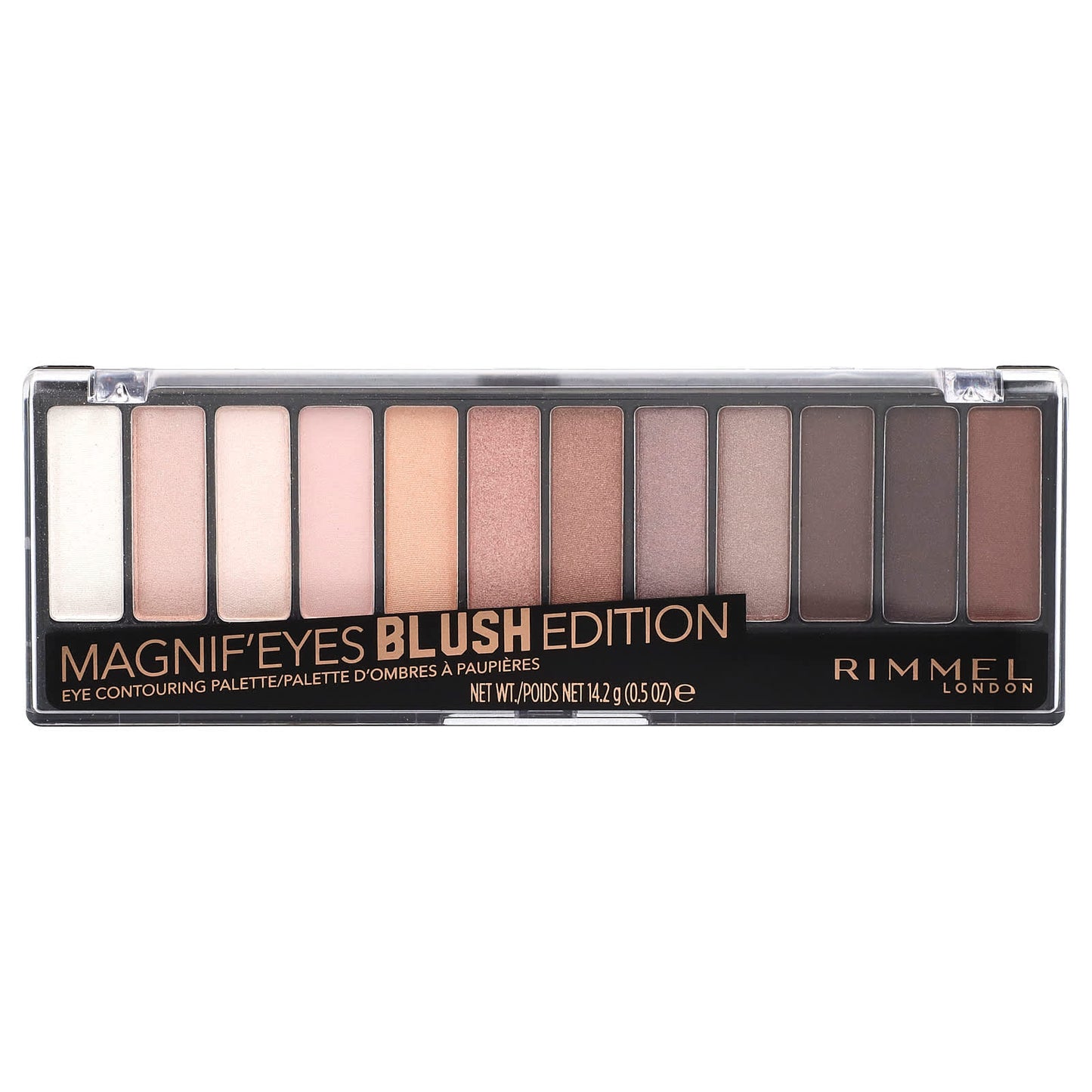 Rimmel London-Magnif'Eyes-Eye Contouring Palette-002 Blush Edition-0.5 oz (14.2 g)