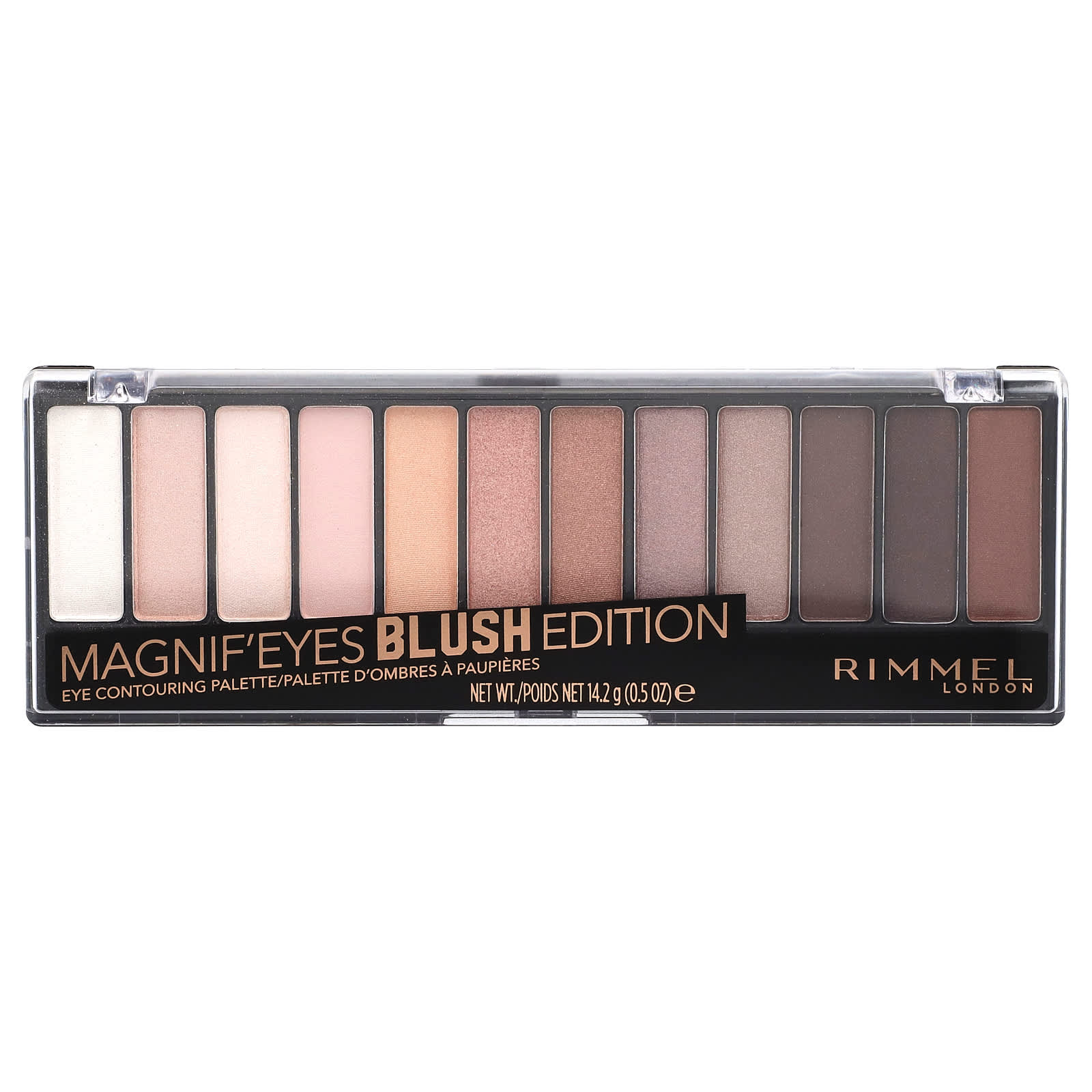 Rimmel London-Magnif'Eyes-Eye Contouring Palette-002 Blush Edition-0.5 oz (14.2 g)