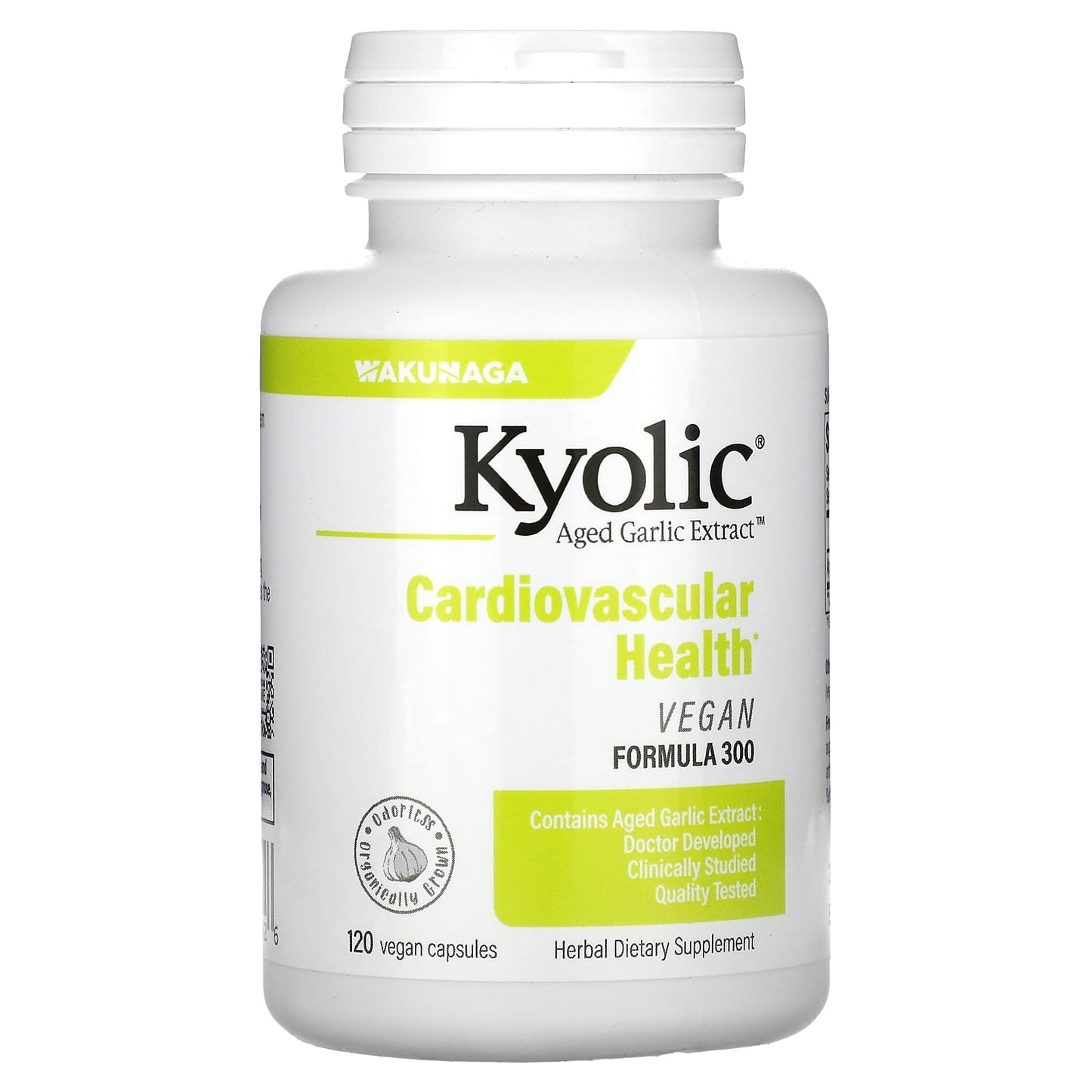 Kyolic-Aged Garlic Extract-Cardiovascular Health-Vegan Formula 300-120 Vegan Capsules