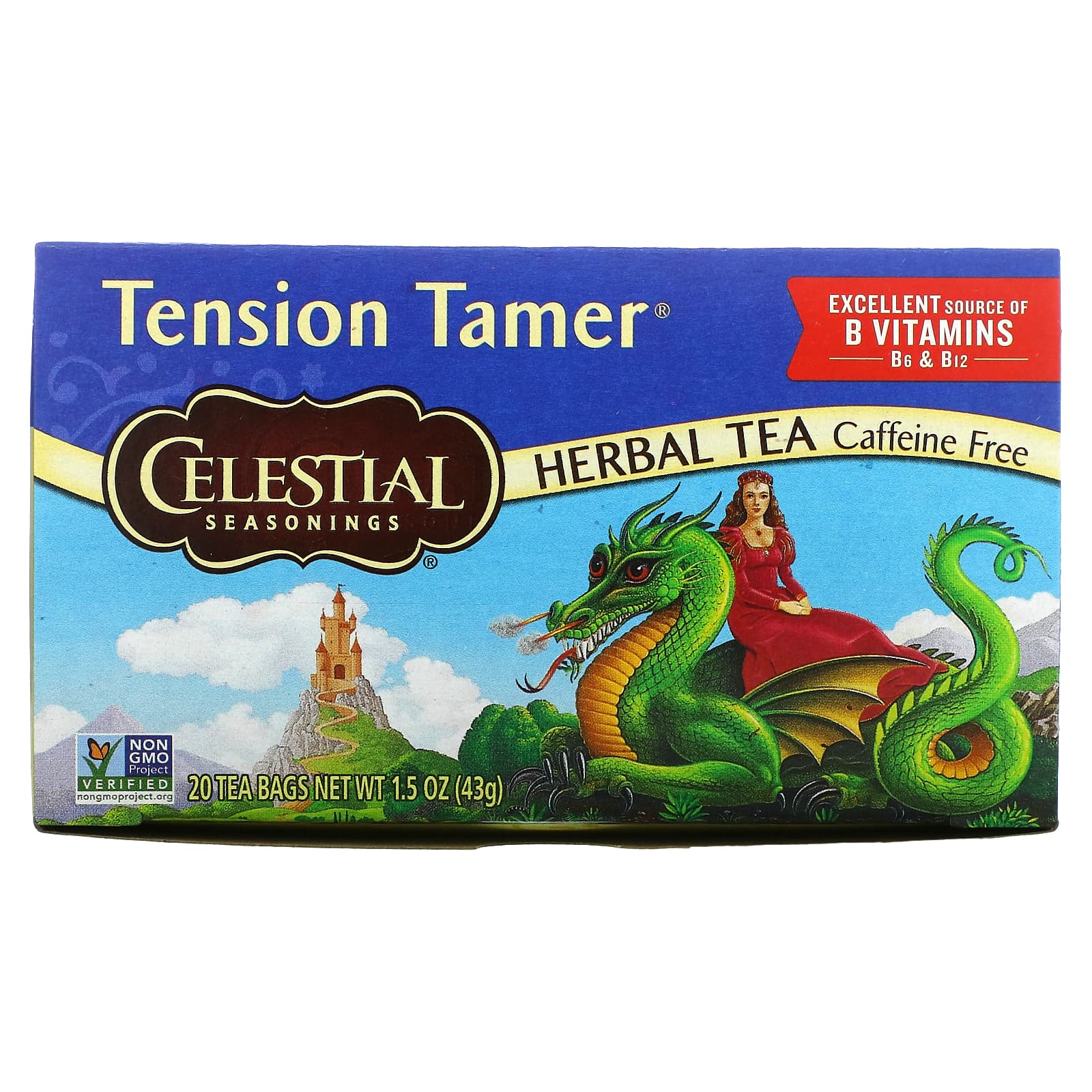 Celestial Seasonings-Herbal Tea-Tension Tamer-Caffeine Free-20 Tea Bags-1.5 oz (43 g)