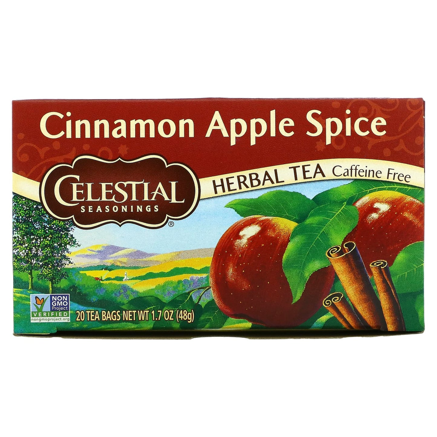 Celestial Seasonings-Herbal Tea-Cinnamon Apple Spice-Caffeine Free-20 Tea Bags-1.7 oz (48 g)