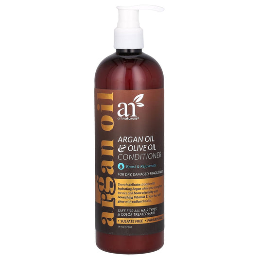 artnaturals-Argan Oil & Olive Oil Conditioner-Boost & Rejuvenate-16 fl oz (473 ml)